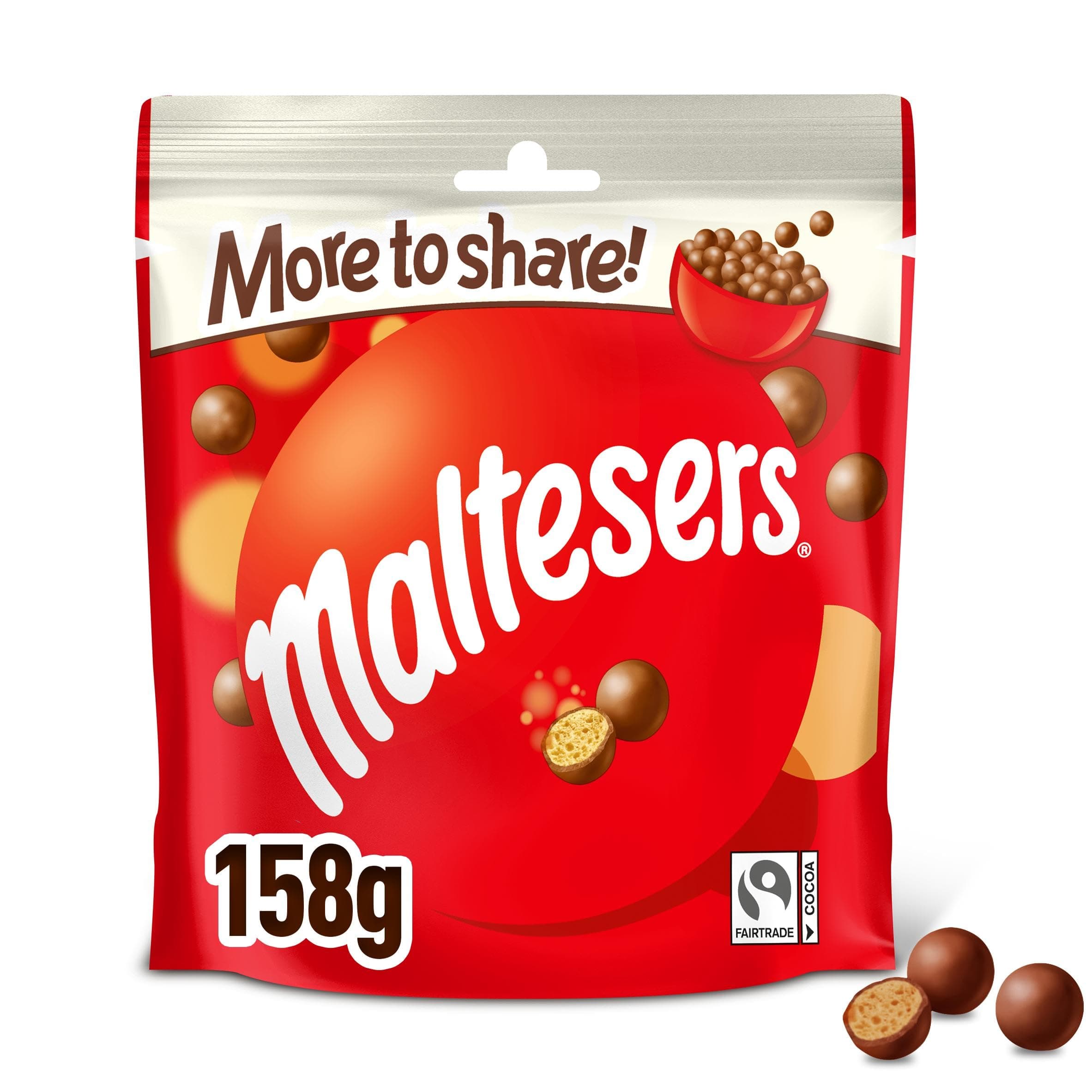Maltesers Milk Chocolate & Honeycomb Sharing Pouch Bag 158g