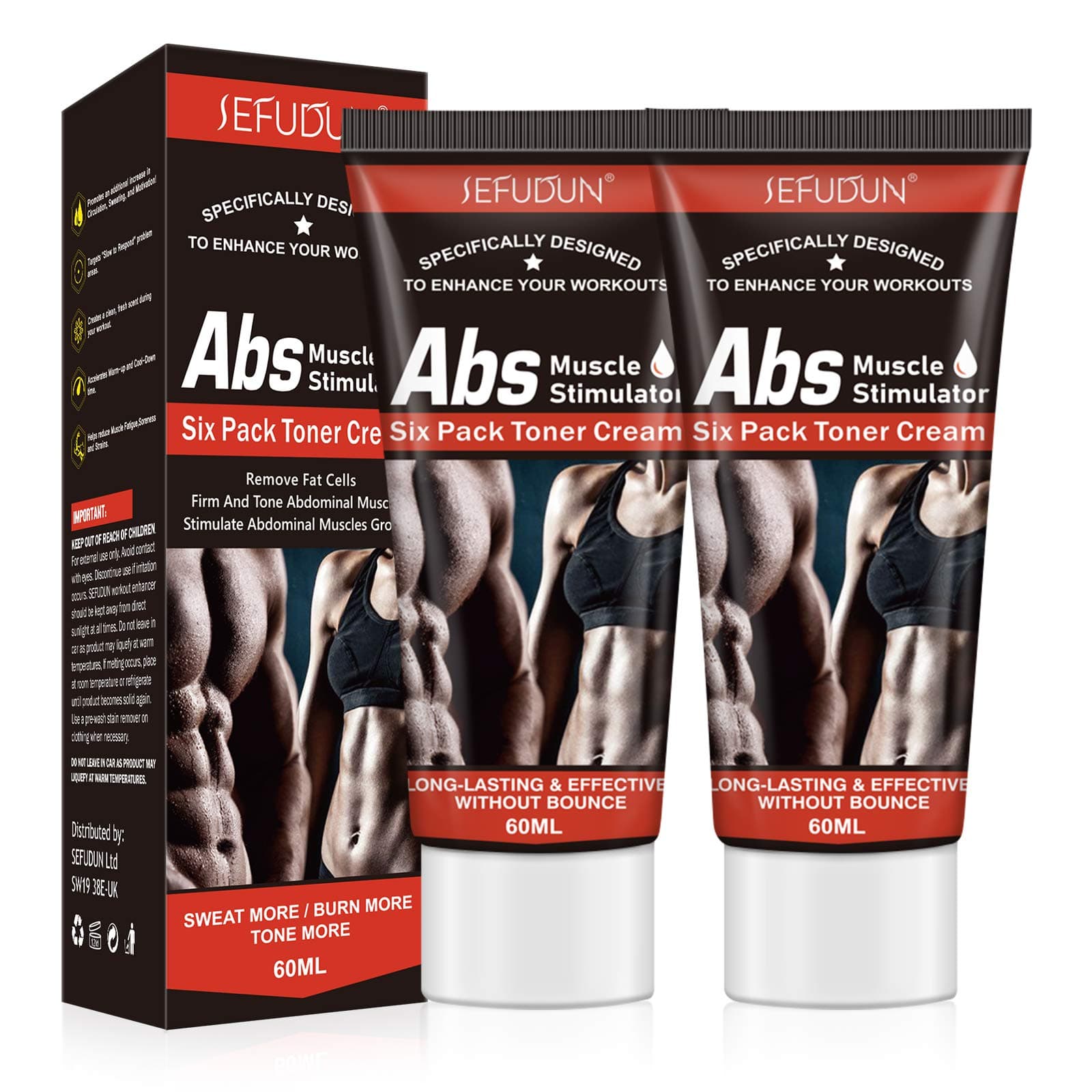 Purvigor Hot Cream Fat Burner, 2Pack Cellulite Belly Fat Burning Fat Sweat Cream for Abdominal Muscles Growth, Sweat Workout Enhancer Gel Tighten Buttocks Thighs Legs Slimming Cream for Men Women