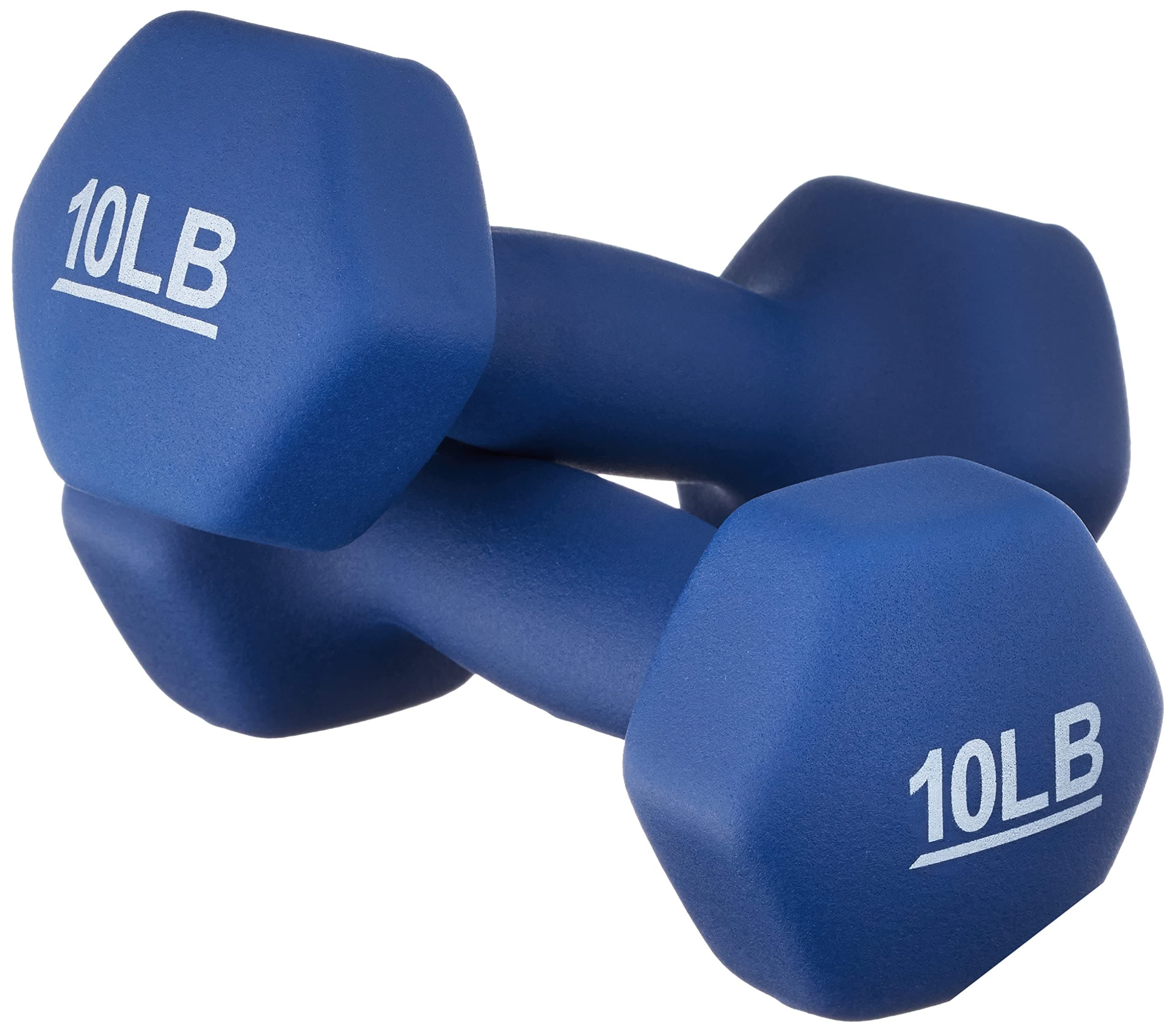 amazon basics Neoprene Dumbbells, Set Of 2, (4.5 Kgs Each ) - Navy Blue