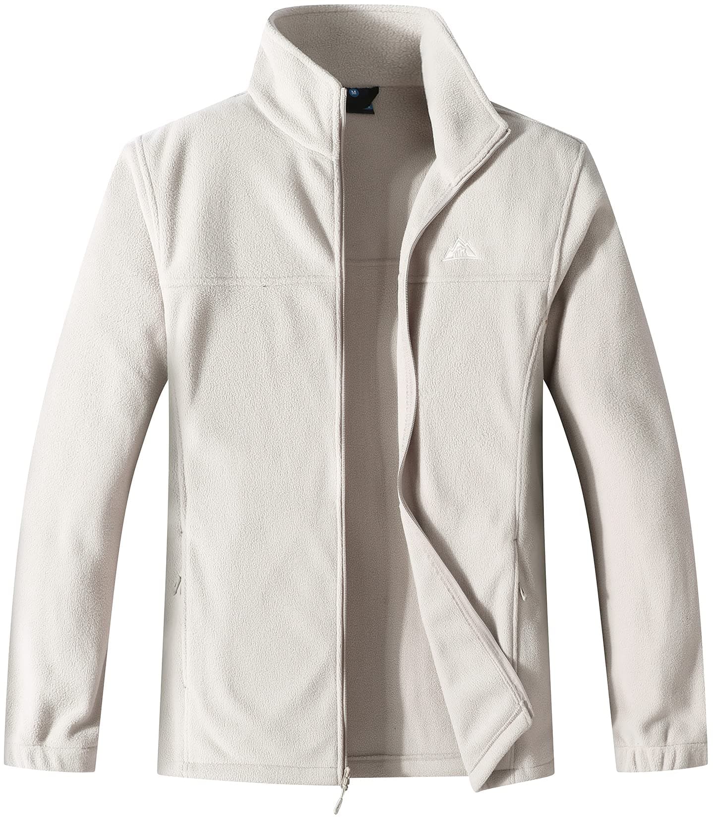 GIMECEN Men's Lightweight Full Zip Soft Polar Fleece Jacket Outdoor Recreation Coat With Zipper Pockets