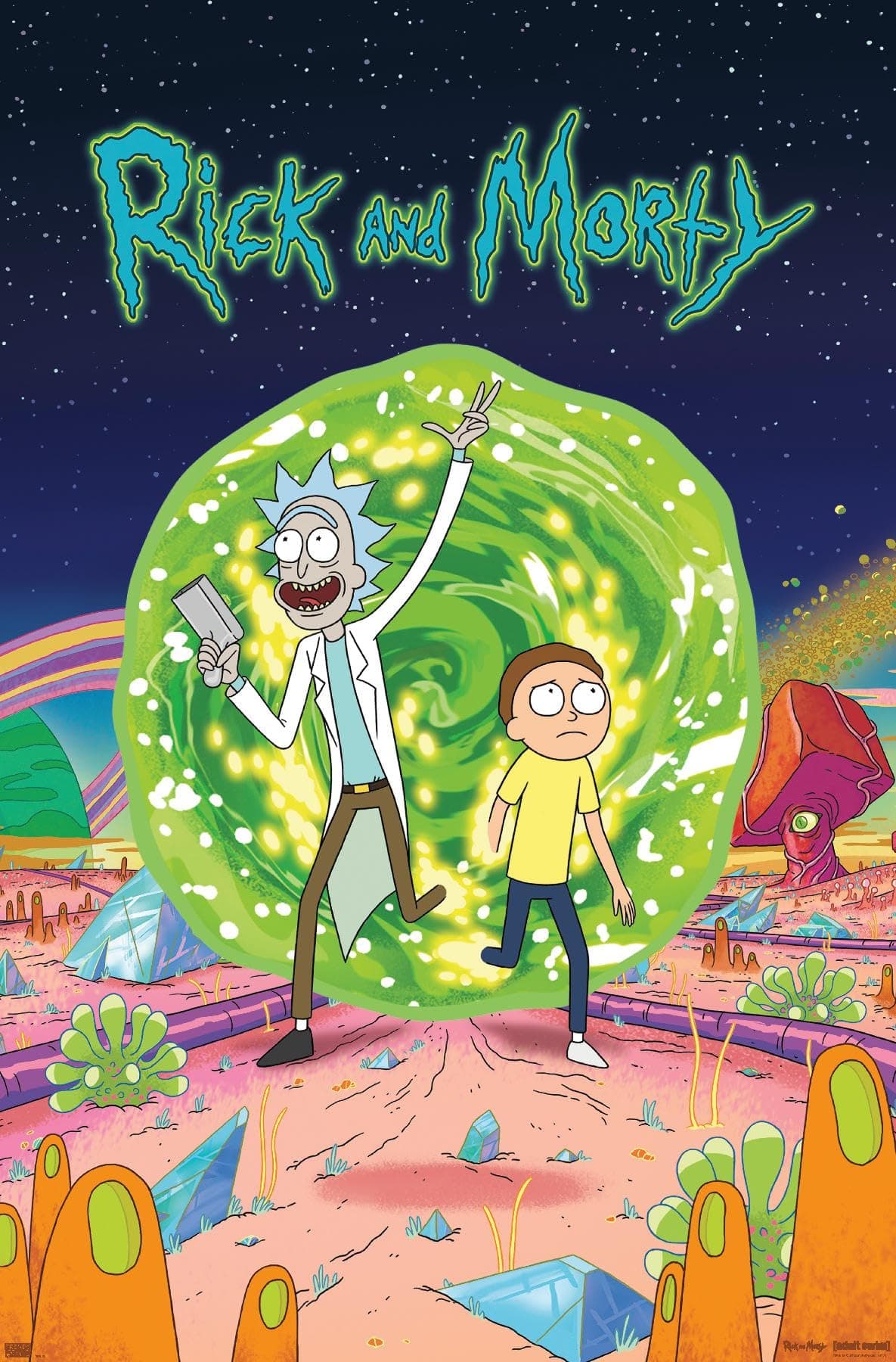 Rick And Morty - Cover Wall Poster, 22.375" x 34", Unframed Version
