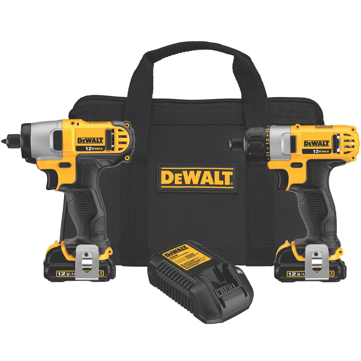 DEWALT 12V Cordless Screwdriver & Impact Driver Combo Kit (DCK210S2)