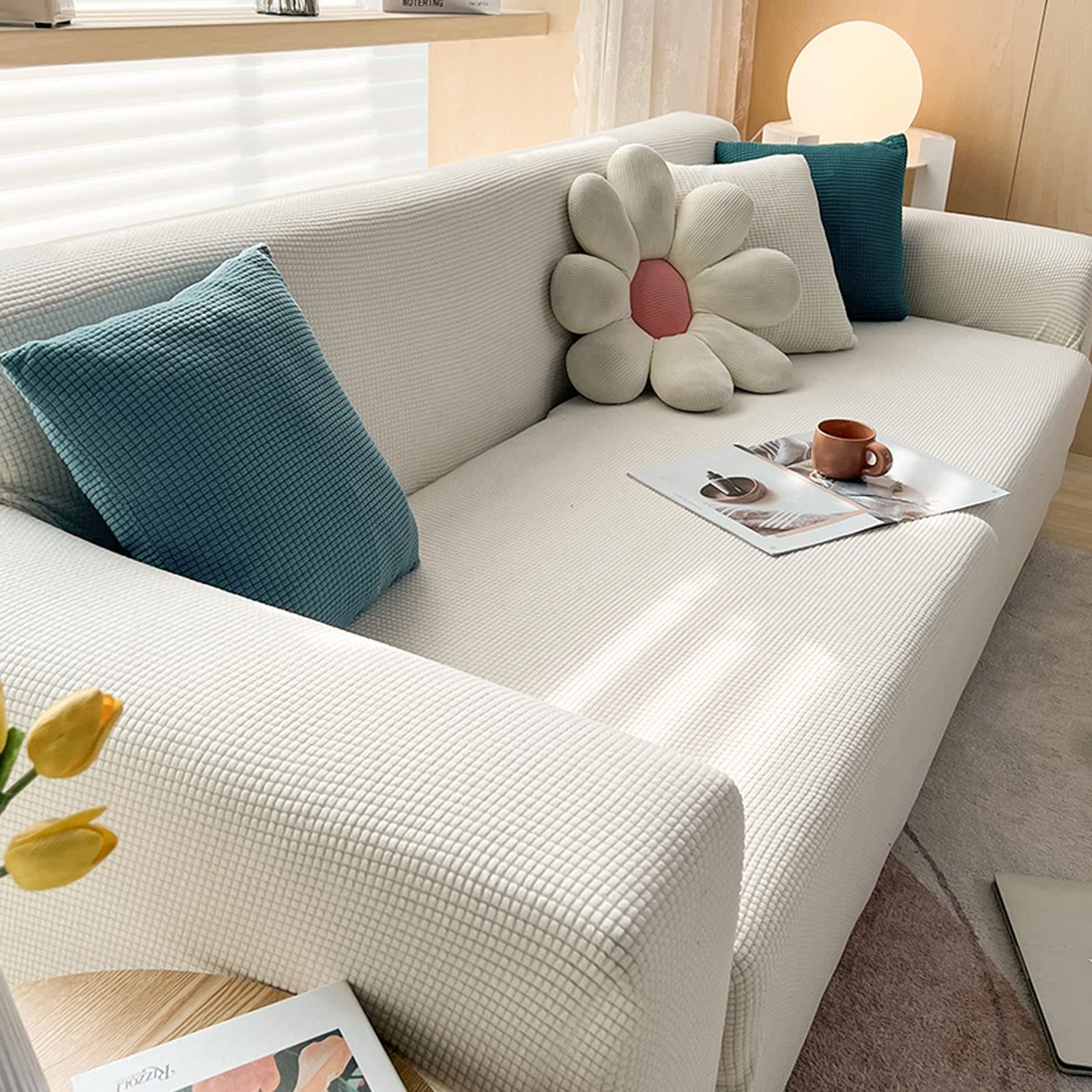 Couch Covers,Sofa Slipcovers,Sofa Covers,Stretch Sofa Cover,Non Slip Armchair Covers For Arms,Furniture Covers For Sofas And Chairs,Furniture Protector,For Sofas/Kids/Pets,1-2-3-4 Seater,Sofa Cover