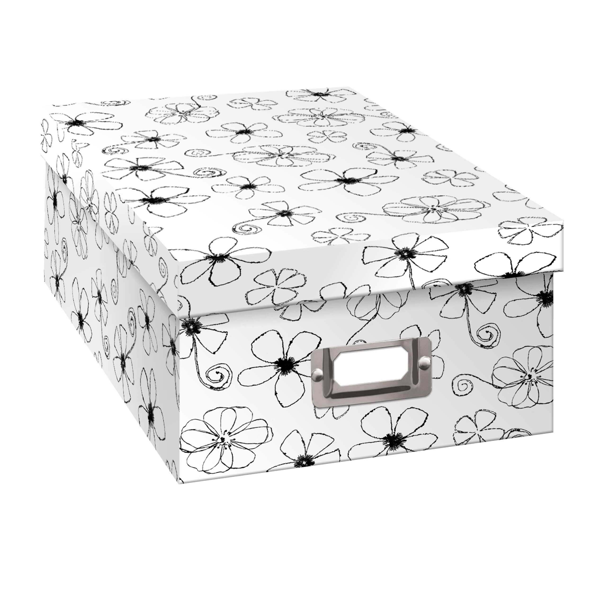 Pioneer Photo Albums B-1BW Photo Storage Box, Floral Design