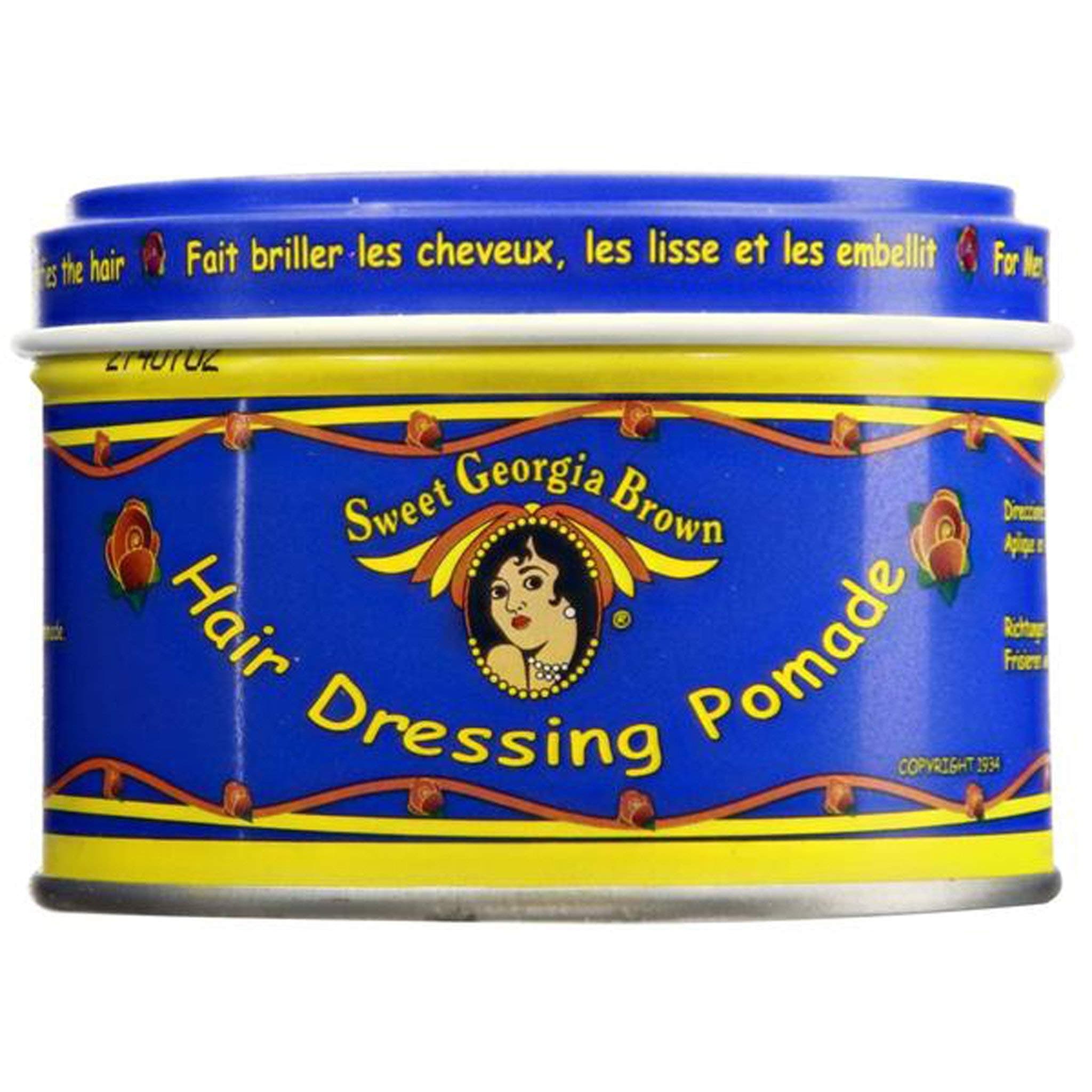 Sweet Georgia Brown Hair Dressing Pomade Super Hold Blue 114g/4oz