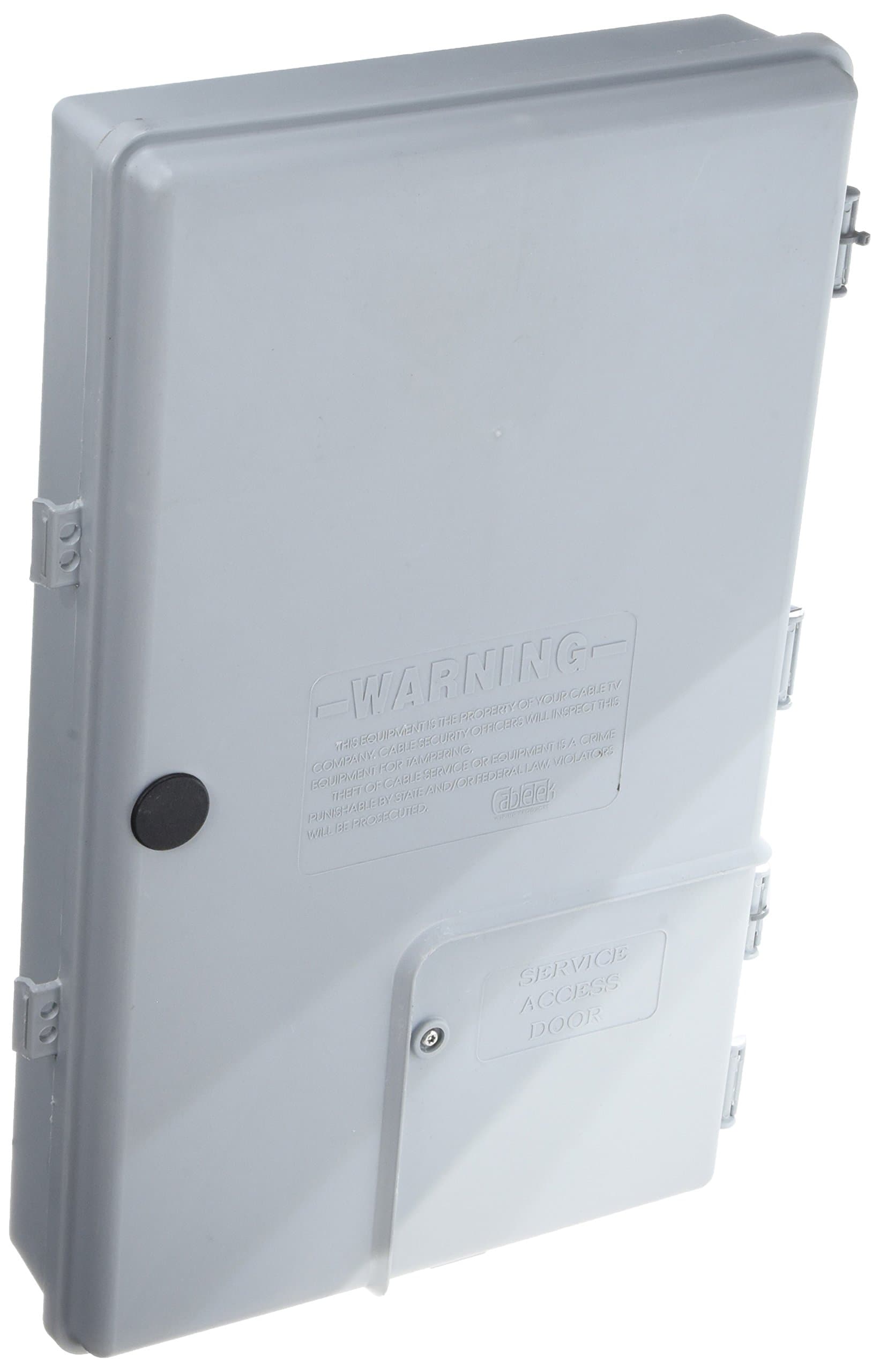 17"x10"x3" OUTDOOR CABLETEK ENCLOSURE PLASTIC GRAY CASE UTILITY CABLE BOX MDE-S