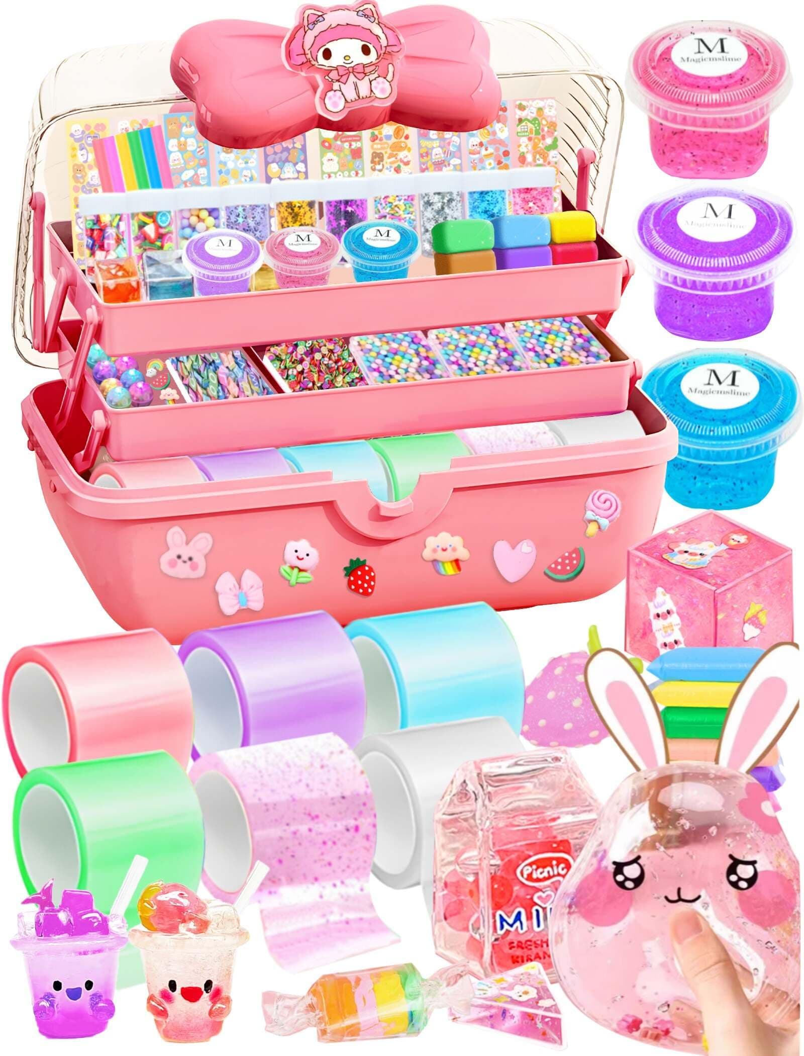 Jimcii Make Your Own Nano Tape Bubble Kit for Kids, Birthday Gifts for 4 5 6 7 8 9 10 11 12 Year Old Girls Girl Grandkids, Kids Toys for Girls 4-6 6-8 7-8 8-10 10-12