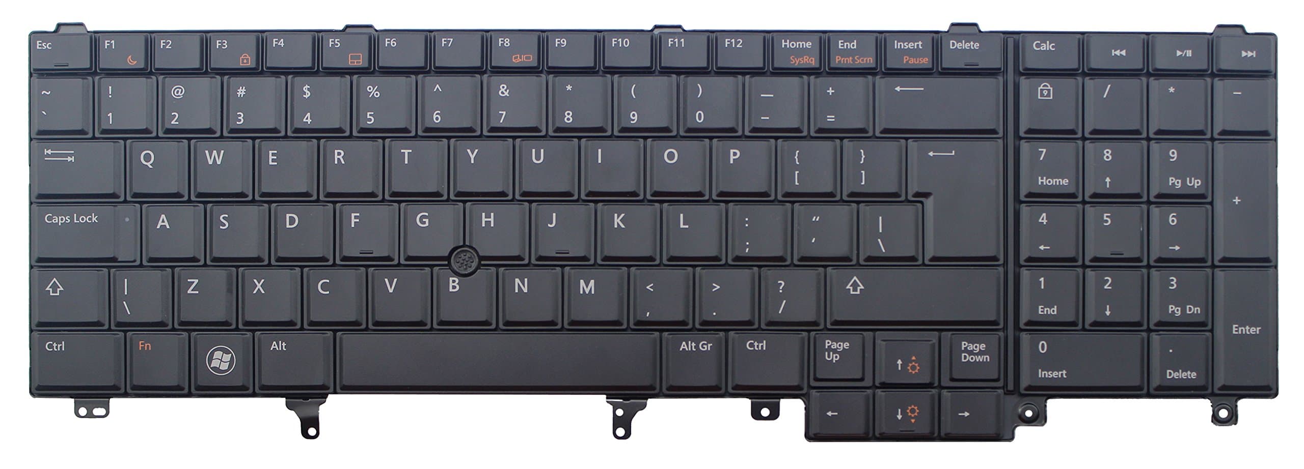 HIGHFINE Replacement Keyboard for Dell Latitude E5520 E5530 E6520 E6530 Precision M4600, M6600 - Black (NSK-DW0UC 01 PK130FH1A00)