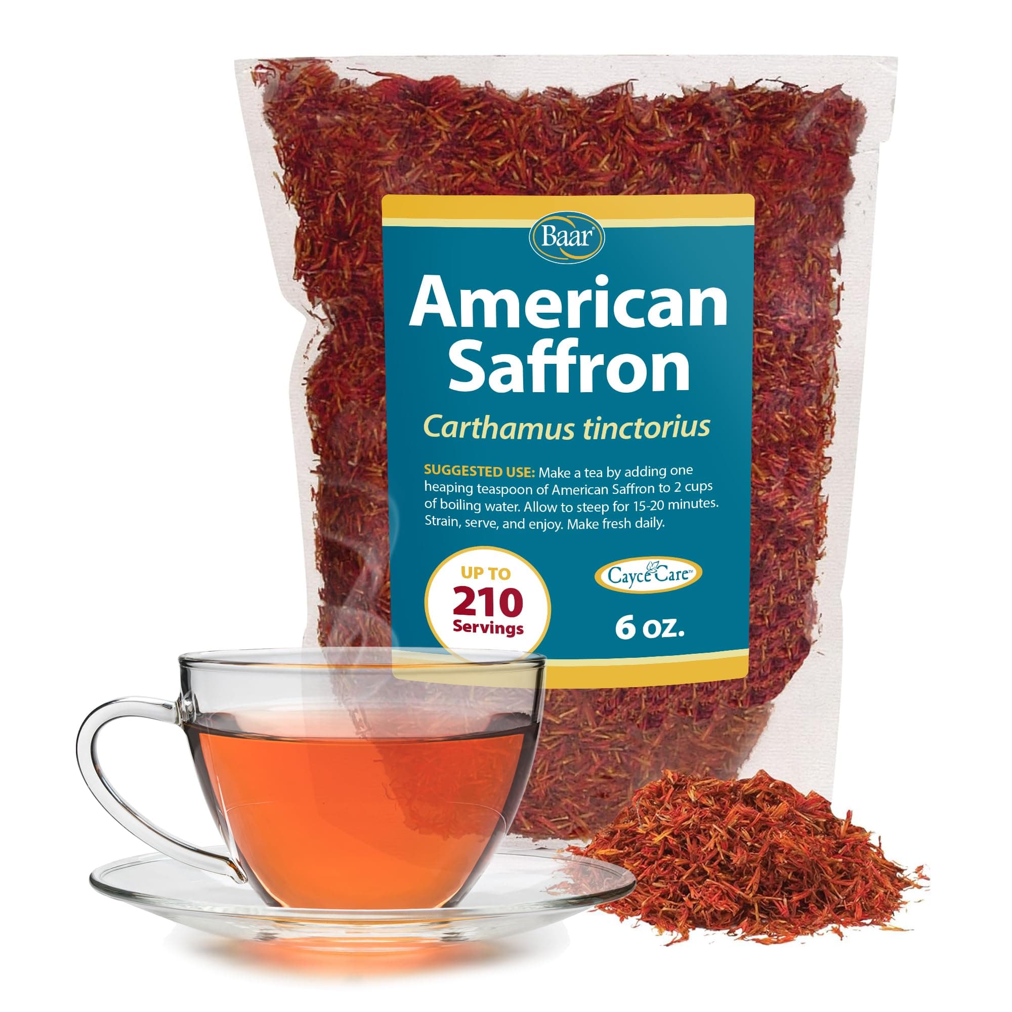 Products - American Saffron Herbal Tea - Digestive Aid & Intestinal Cleansing, Helps Relieve Psoriasis, Eczema, Dermatitis - Doctor-Recommended - 6 oz