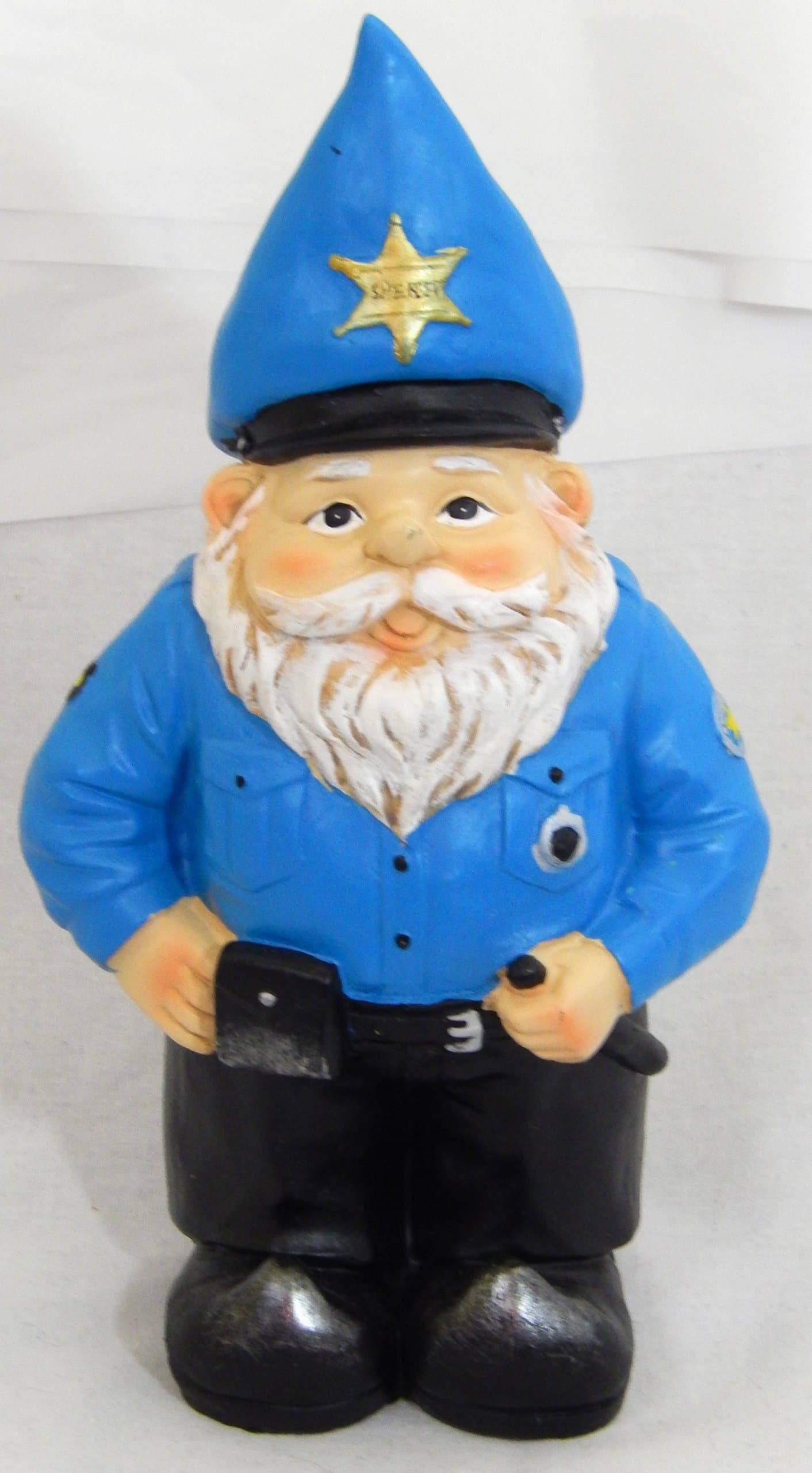 Sheriff Police Gnome Garden Accent