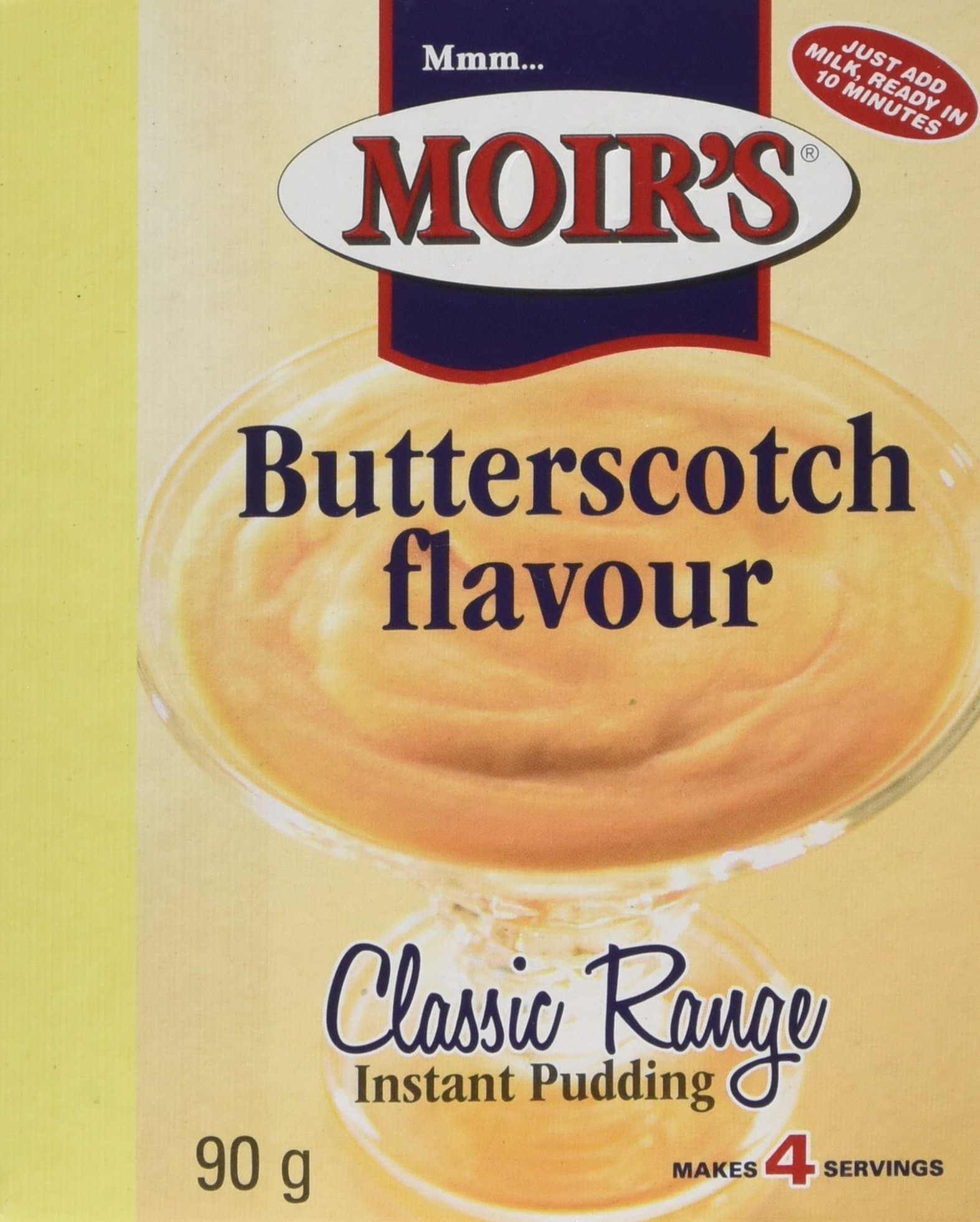 Moir's Butterscotch Instant Puddings 90 g (Pack of 6)