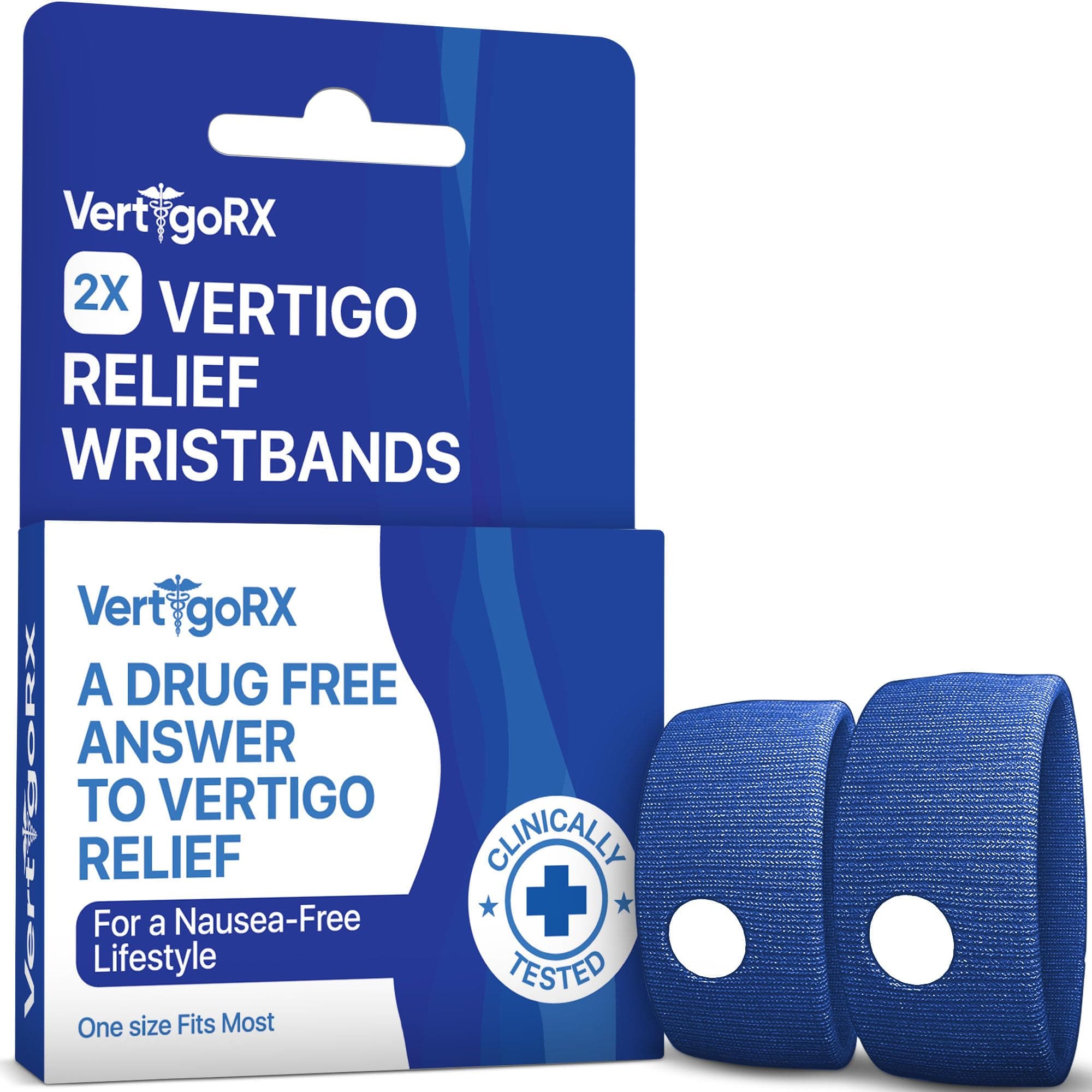 Vertigo Relief Wristbands | Vertigo Treatment Supporting Dizziness Relief | Vertigo Relief Products for Inner Ear Balance | Cure Vertigo Naturally | Pack of 2
