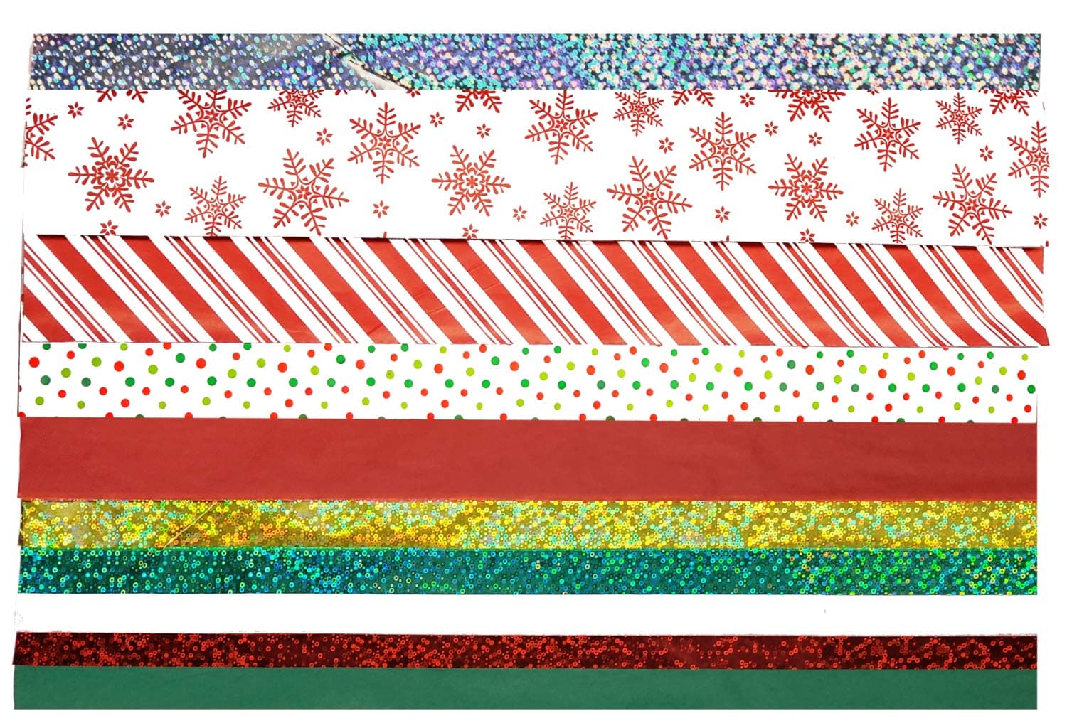 Christmas Tissue Paper (Hologram, Printed & Solid) 100 Sheets