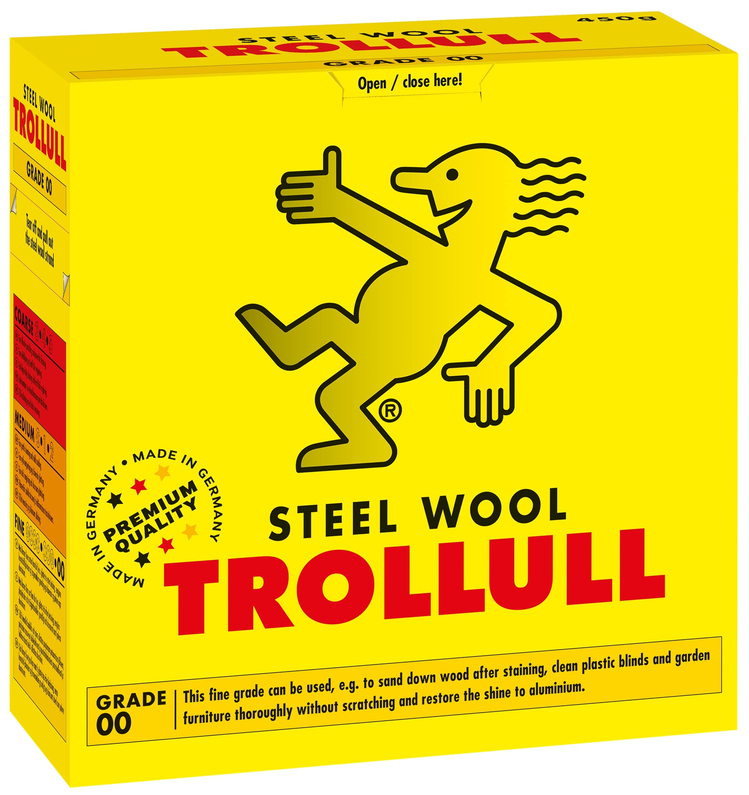 Steel Wool | Wire Wool 450g fine 00 can be used to sand wood, clean plastic blinds and garden furniture, and polish aluminium