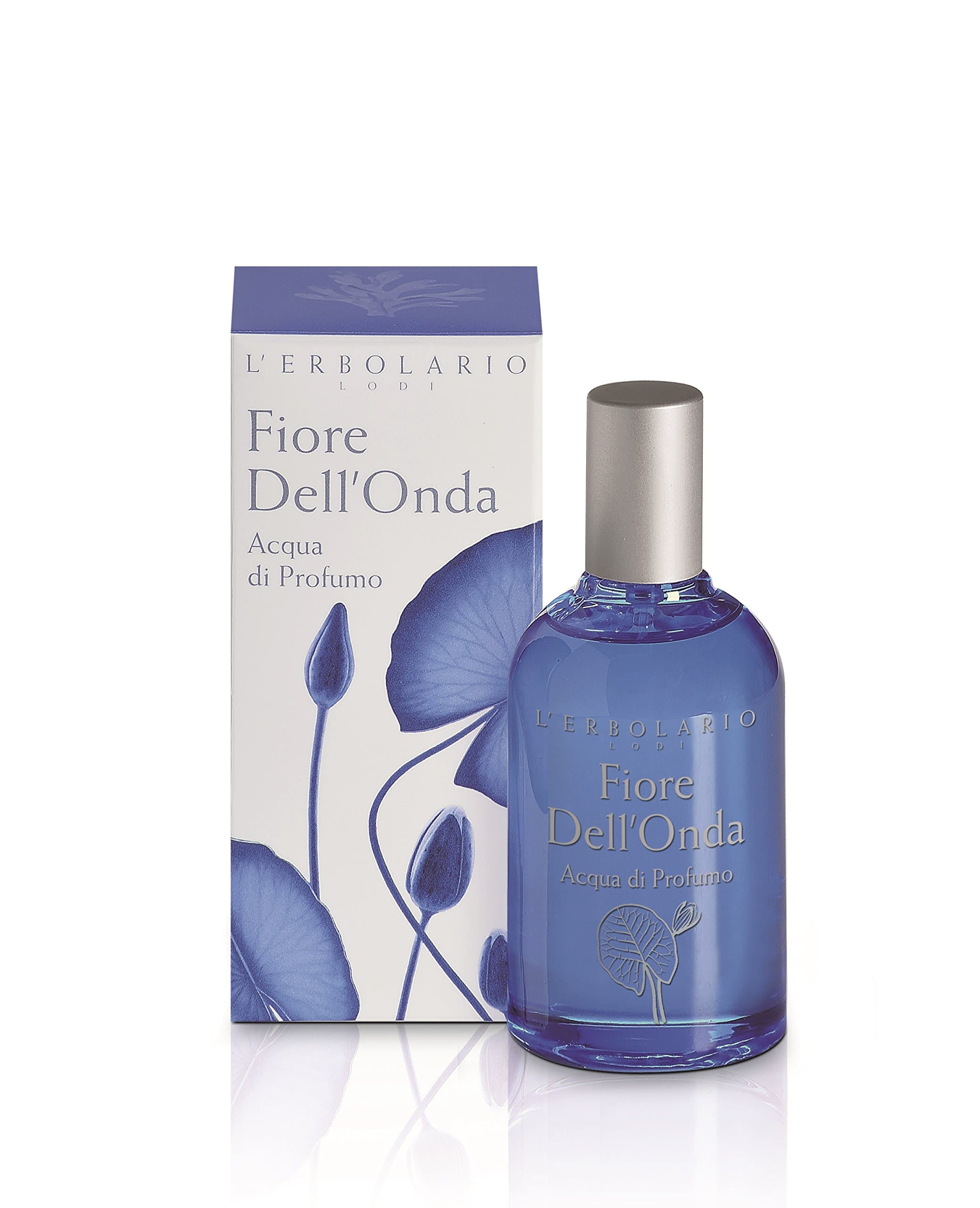 L'Erbolario Fiore Dellonda - Floral Aquatic Fragrance For Women - With Notes Of Red Algae, Blue Water Lily Flower, White Musks - Dermatologically Tested - Vigorous And Fresh Scent - 1.6 Oz EDP Spray