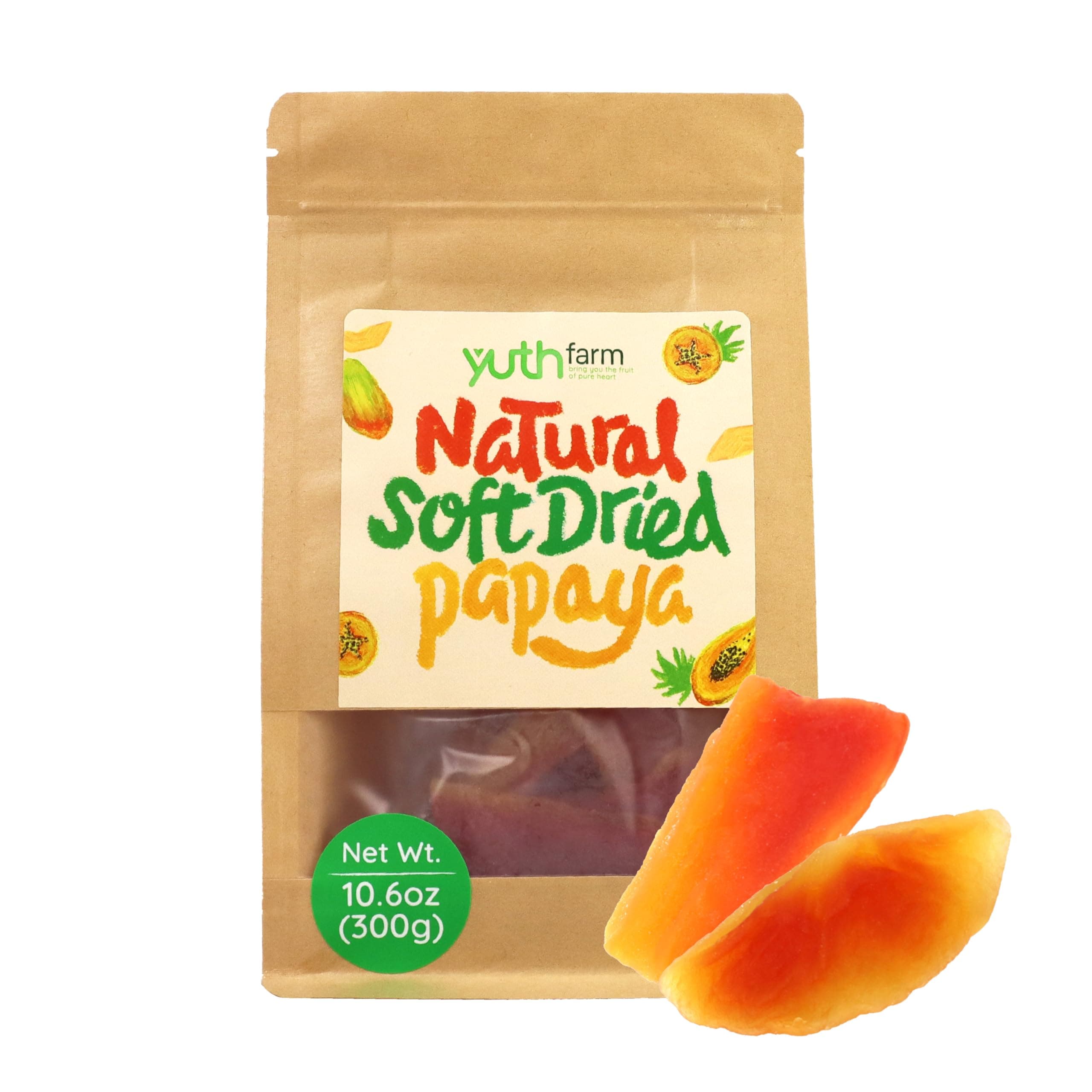 Yuth Farm Natural Soft Dried Fruit Gift Set 300g (10.6 Oz) (Papaya)