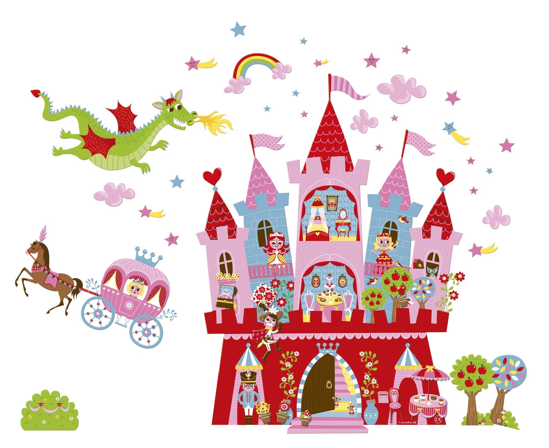 Janod Magneti'Stick Wall Dcor Princess