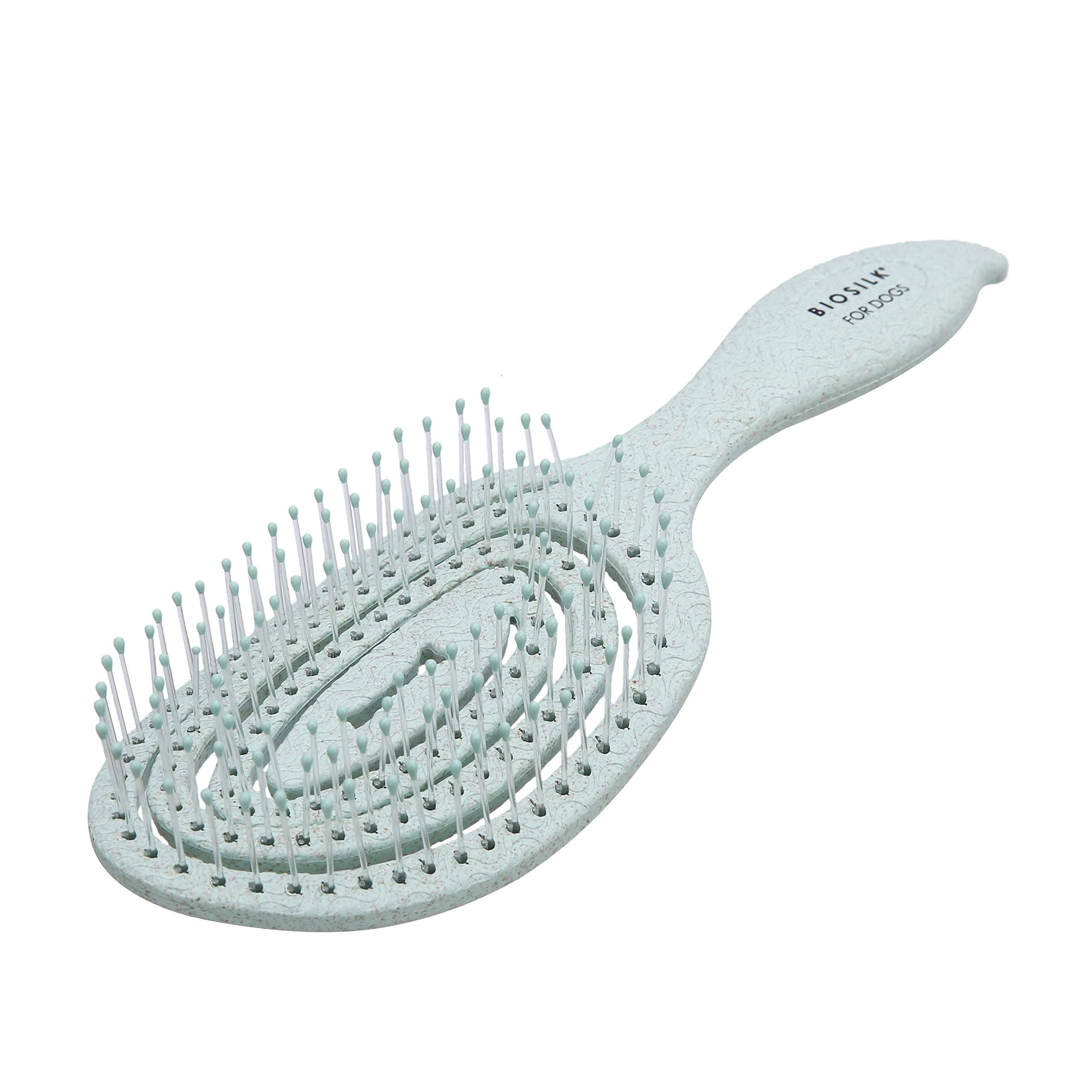 BioSilk for Pets Eco Friendly Detangling Pin Brush for Dogs, Gentle Dog Grooming Brush Designed to Help Remove Knots and Tangles and Support Healthy Coats for All Dogs
