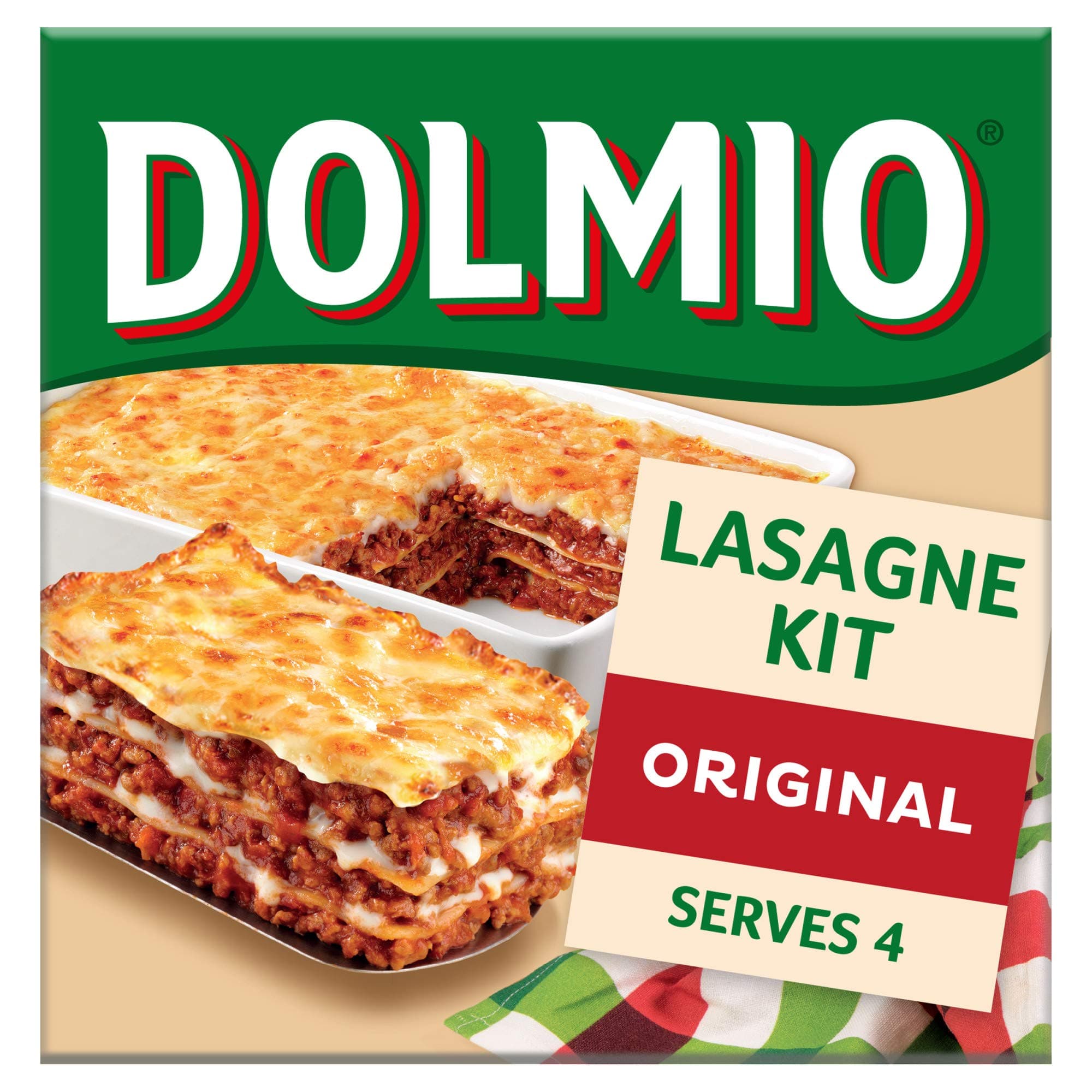 Dolmio Lasagne Meal Kit - lasagne sheets, tomato sauce, creamy sauce, 807g