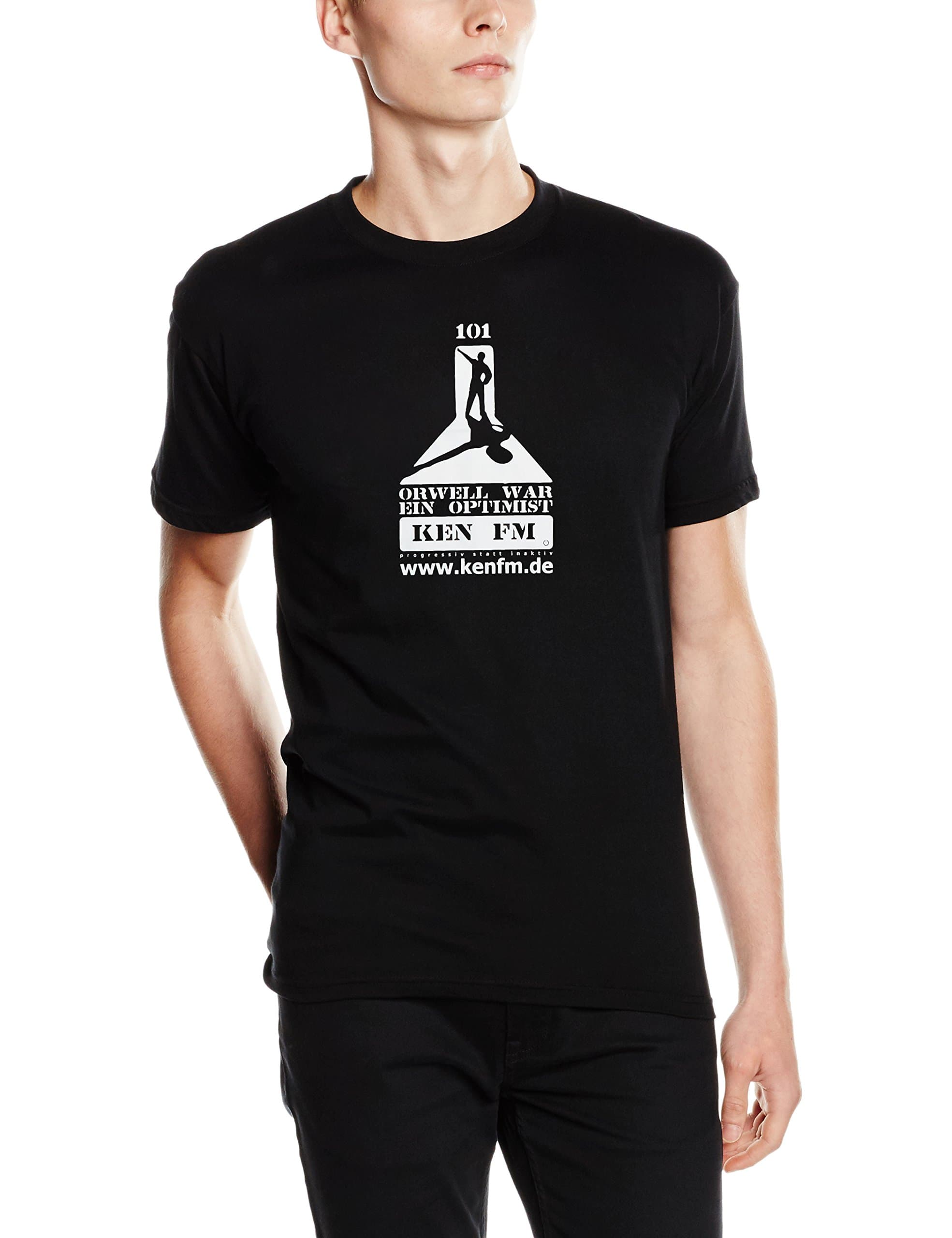 Shirtzshop Unisex T-shirt Original Ken-fm Support - Orwell War 1 Optimist - Jebsen T-Shirt