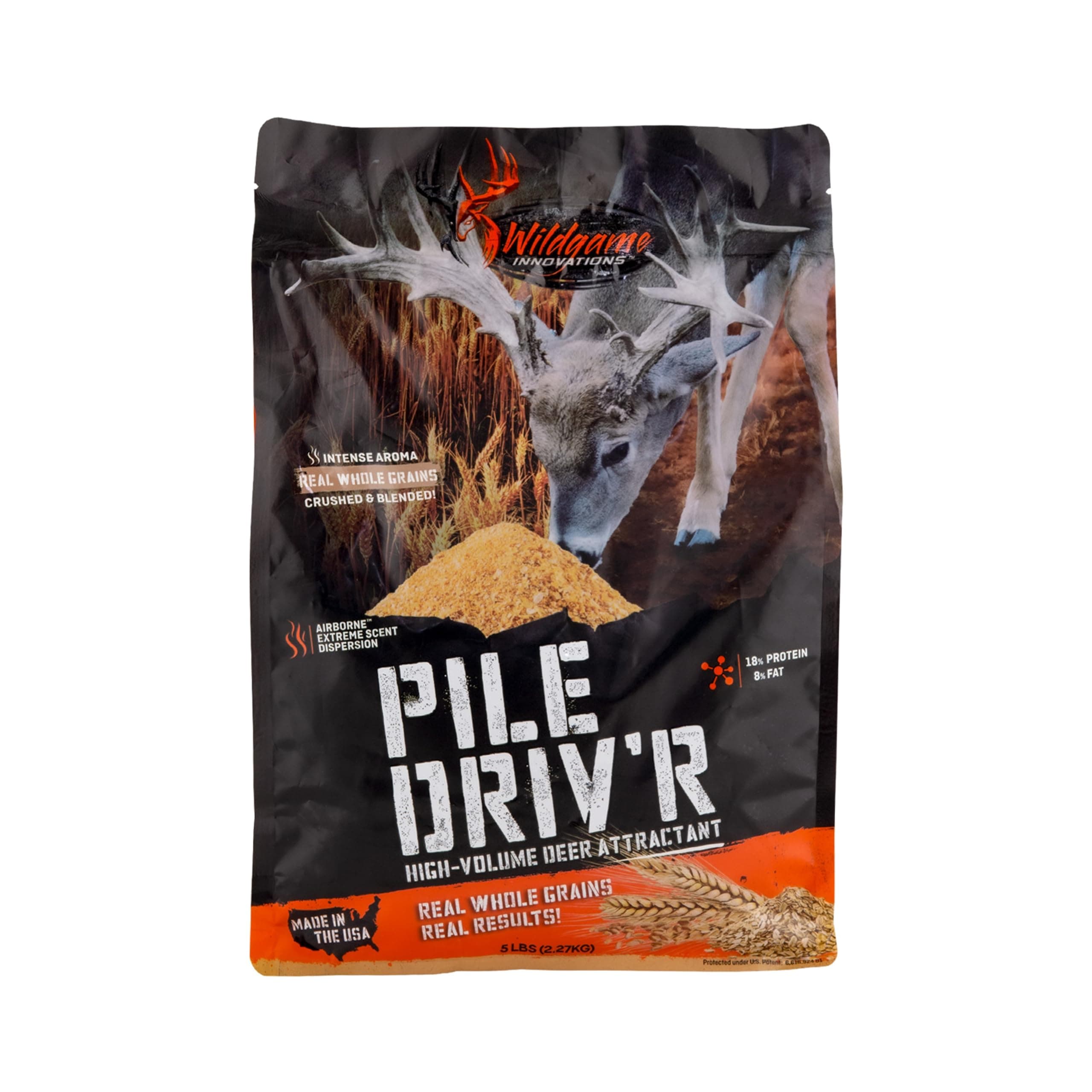 Wildgame Innovations Pile Driv'r Sweet Berry 5 Lb Bag | Late Season Deer Supplement & Attractant, Orange