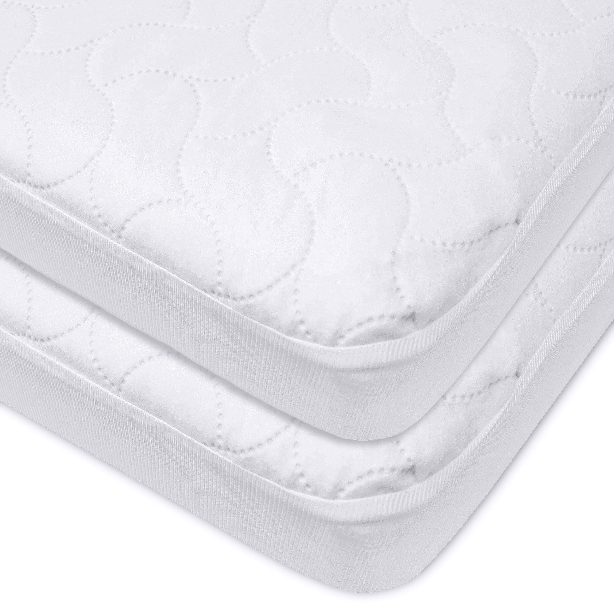American Baby Company 2 Pack Waterproof Fitted Crib Mattress Protector 52" x ...