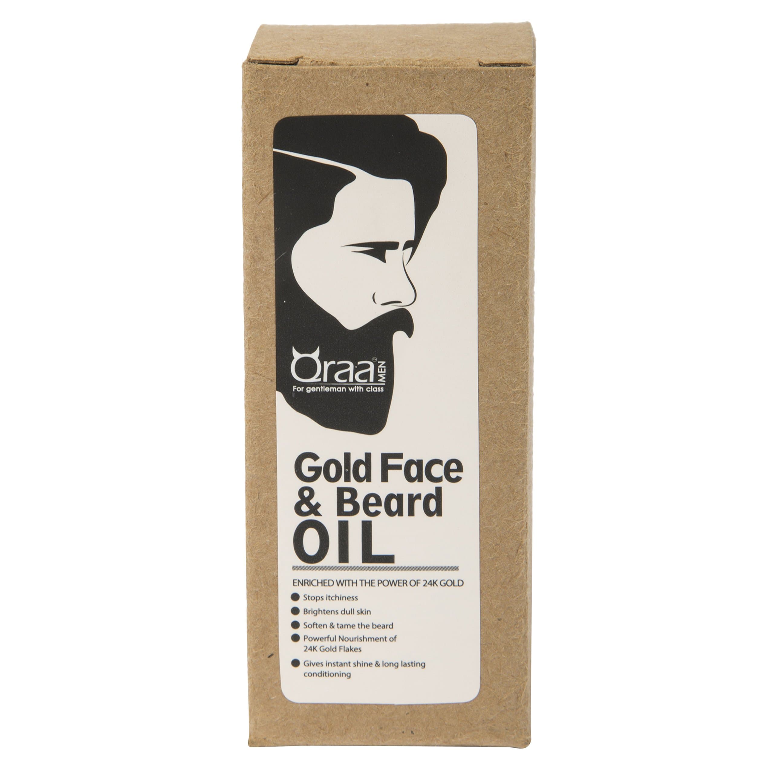 QRAA 24k Gold Face and Beard Oil - 30 ml