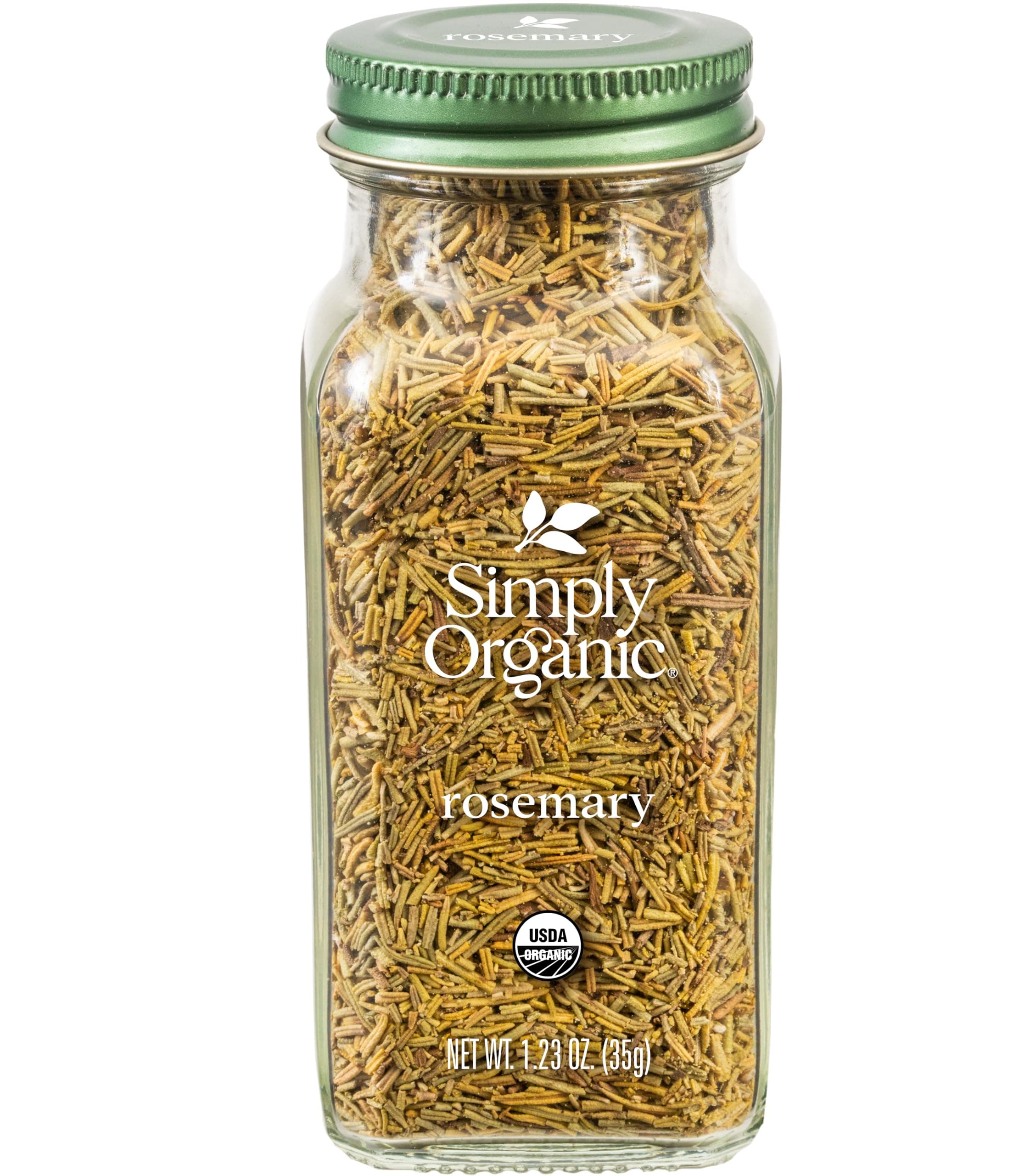 Simply Organic Rosemary Leaf Whole Certified Organic, 1.23-oz Container