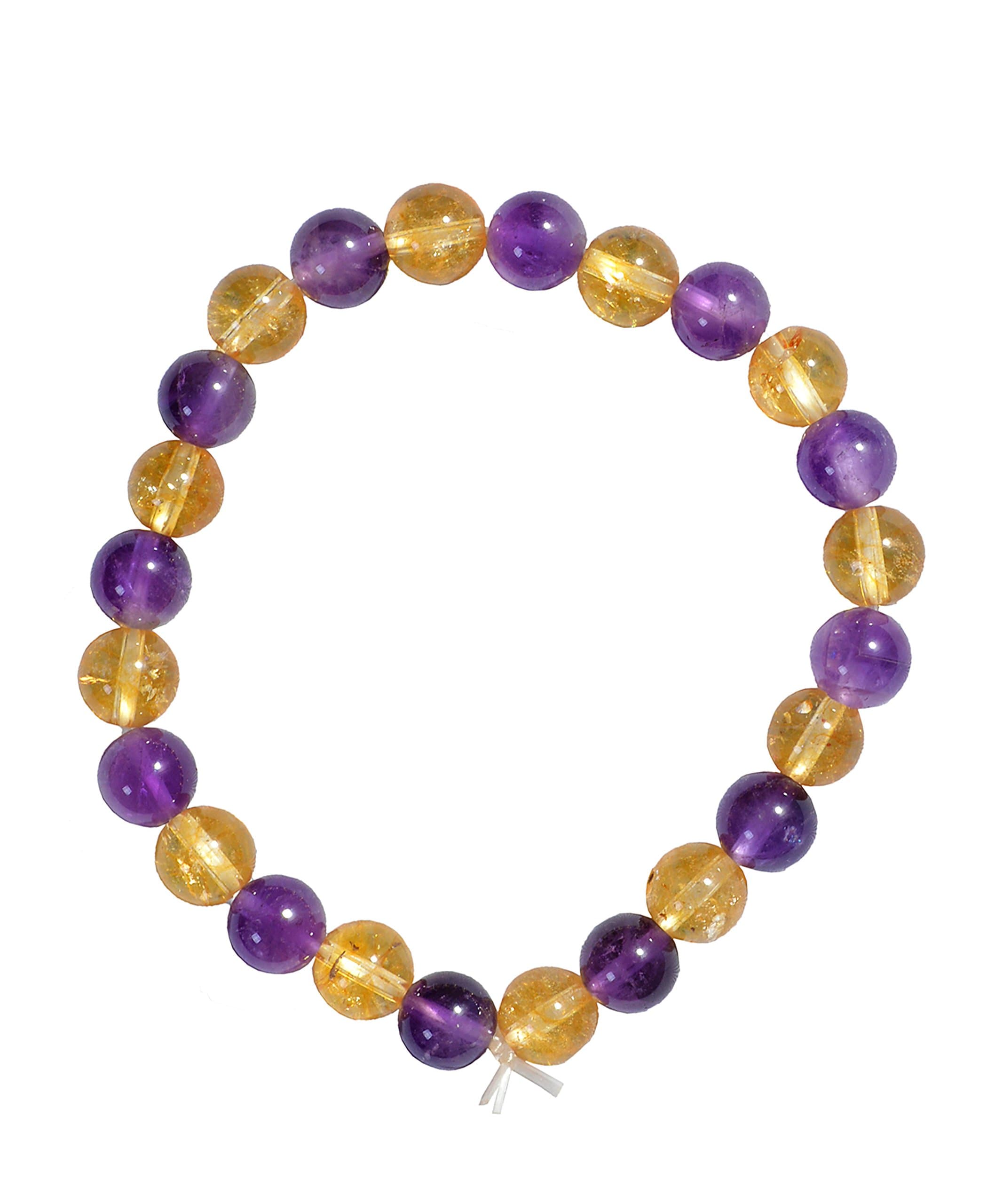 Amethyst and Citrine Combination Ametrine Bracelet Crystal Healing Feng Shui Reiki Products