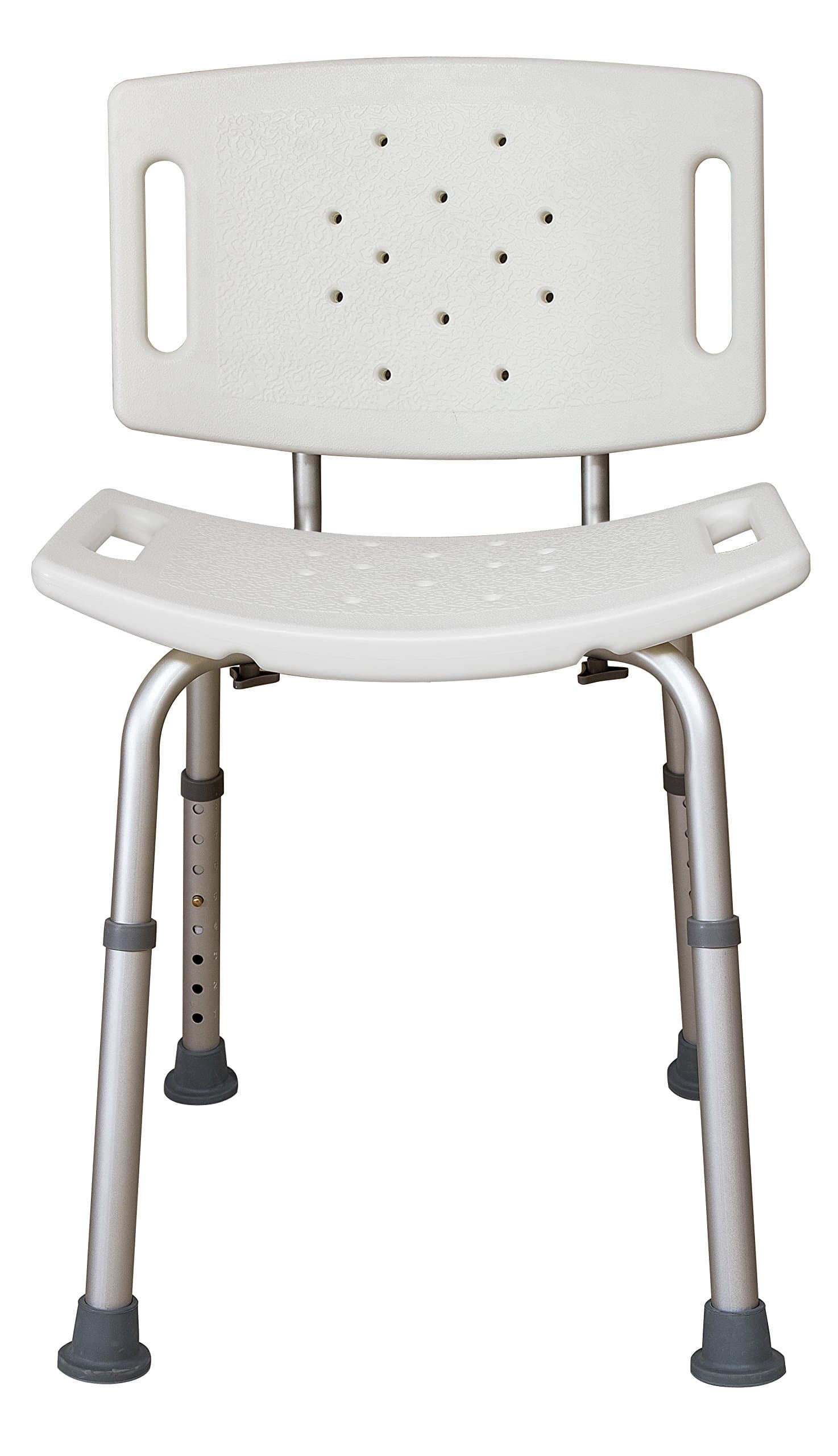 Essential Medical Supply Adjustable Shower Bench with Molded Back - Tool Free...