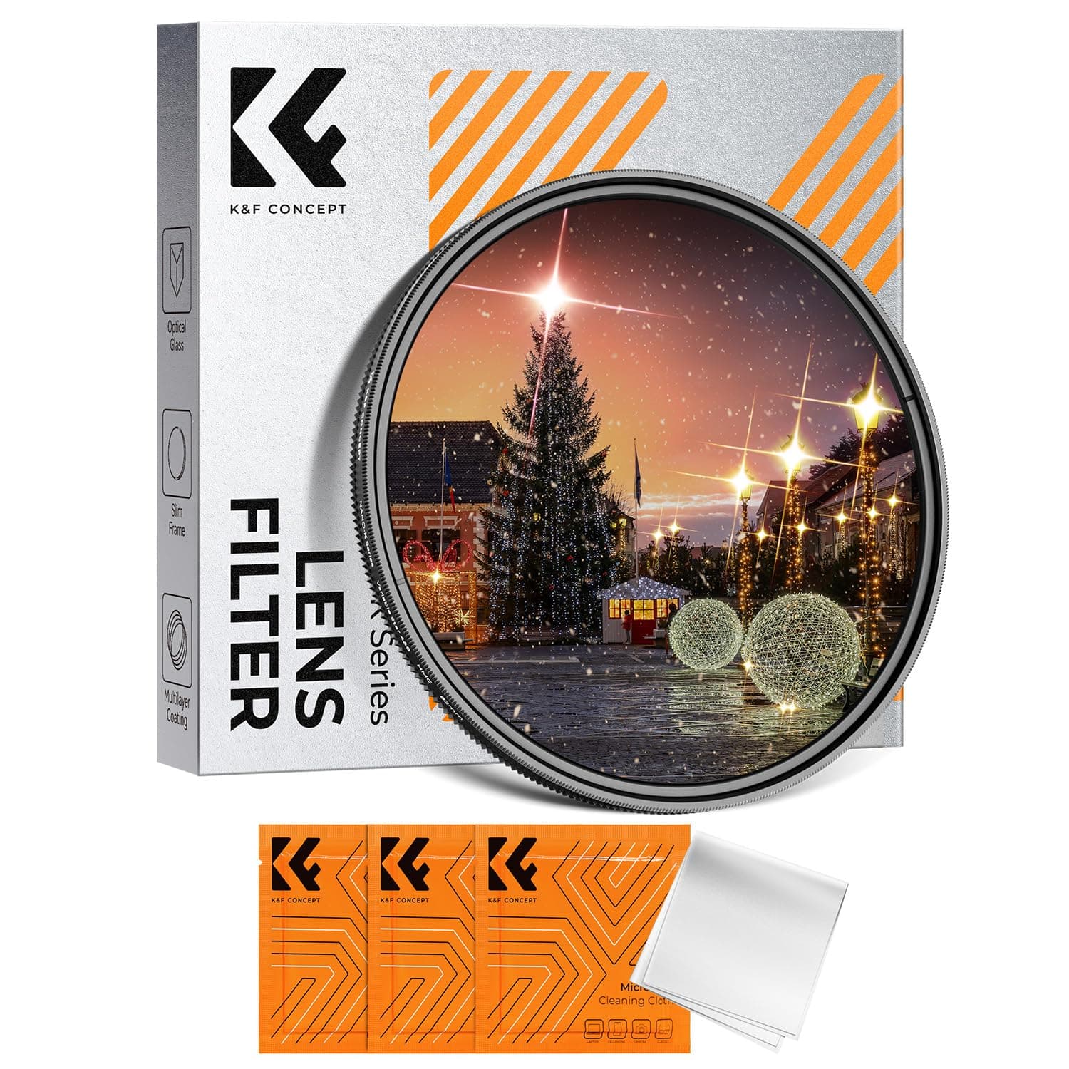 K&F CONCEPT 82mm Variable Star Filter, 4 Points 8 Points Cross Star Special Effects Optical Glass Lens Filters (Nano-K Series)