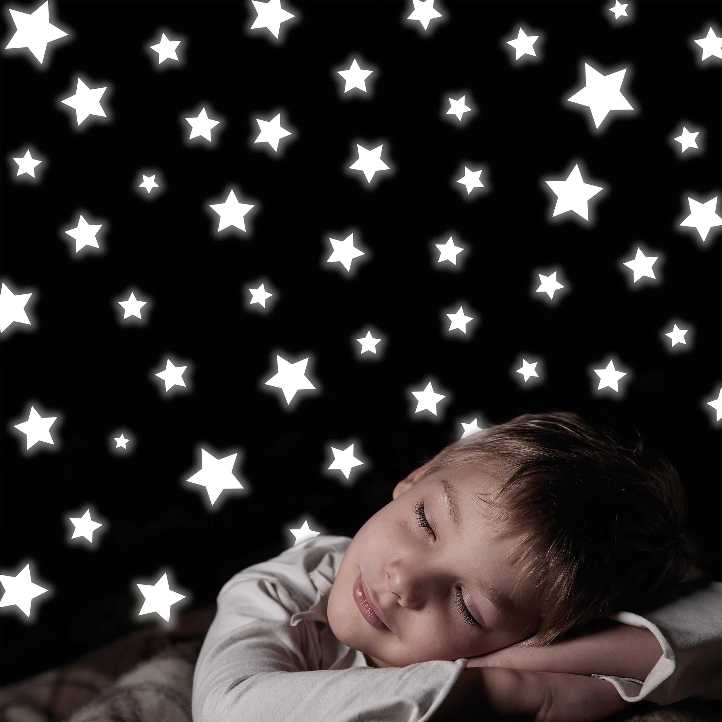 Leisurebrands Decofun, Stars Glow in the Dark Wall Stickers, Small