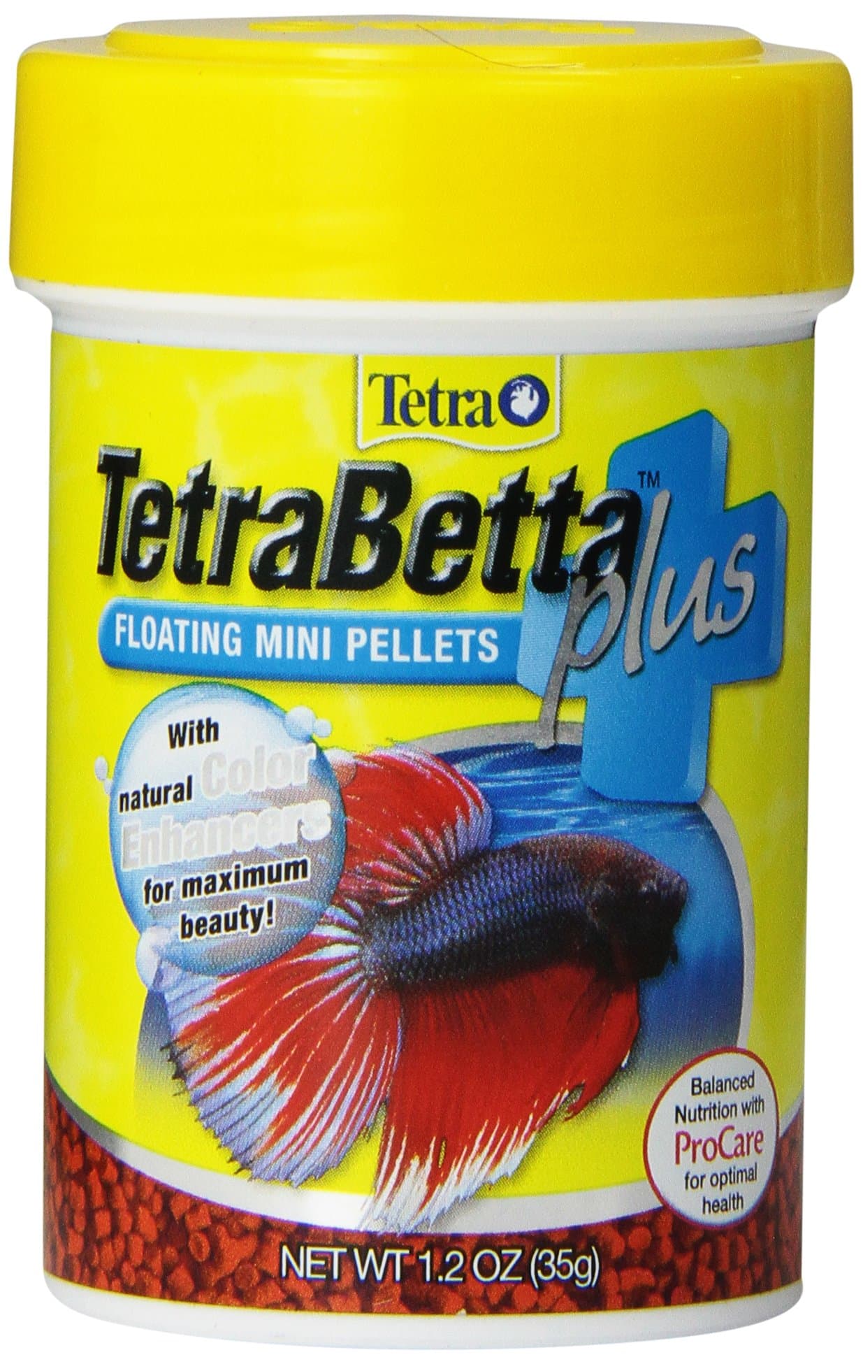 TetraBetta Plus Floating Mini Pellets, 1.2-Ounce