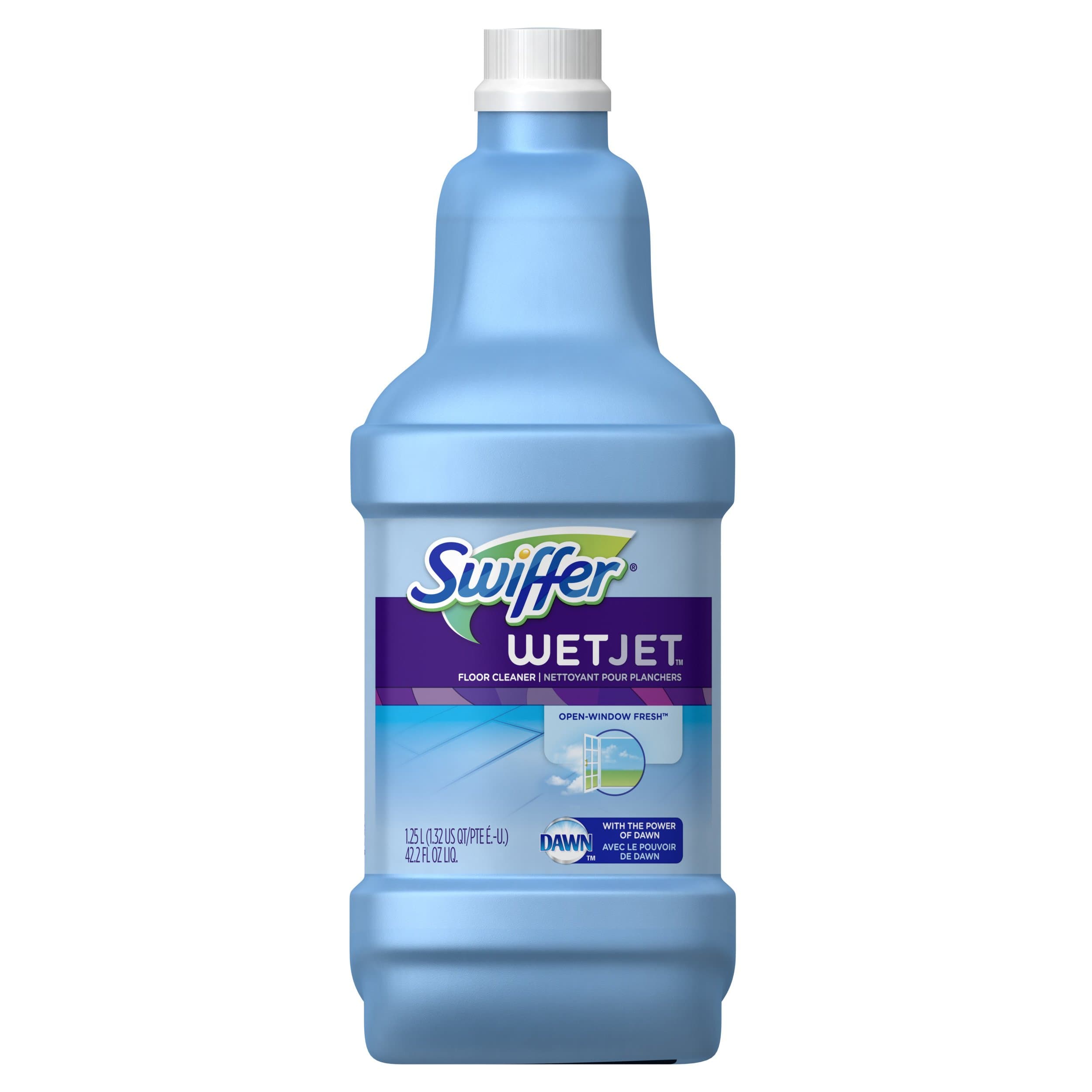 WetJet Multi-purpose Floor Cleaner Solution Refill Open Window Fresh Scent 1.25L