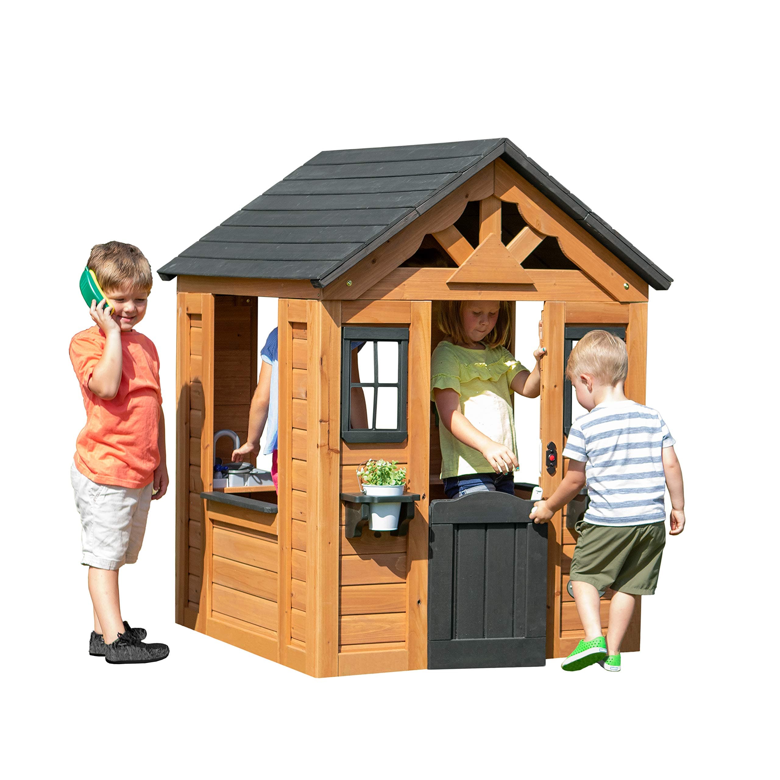 Backyard Discovery Sweetwater All Cedar Wooden Playhouse