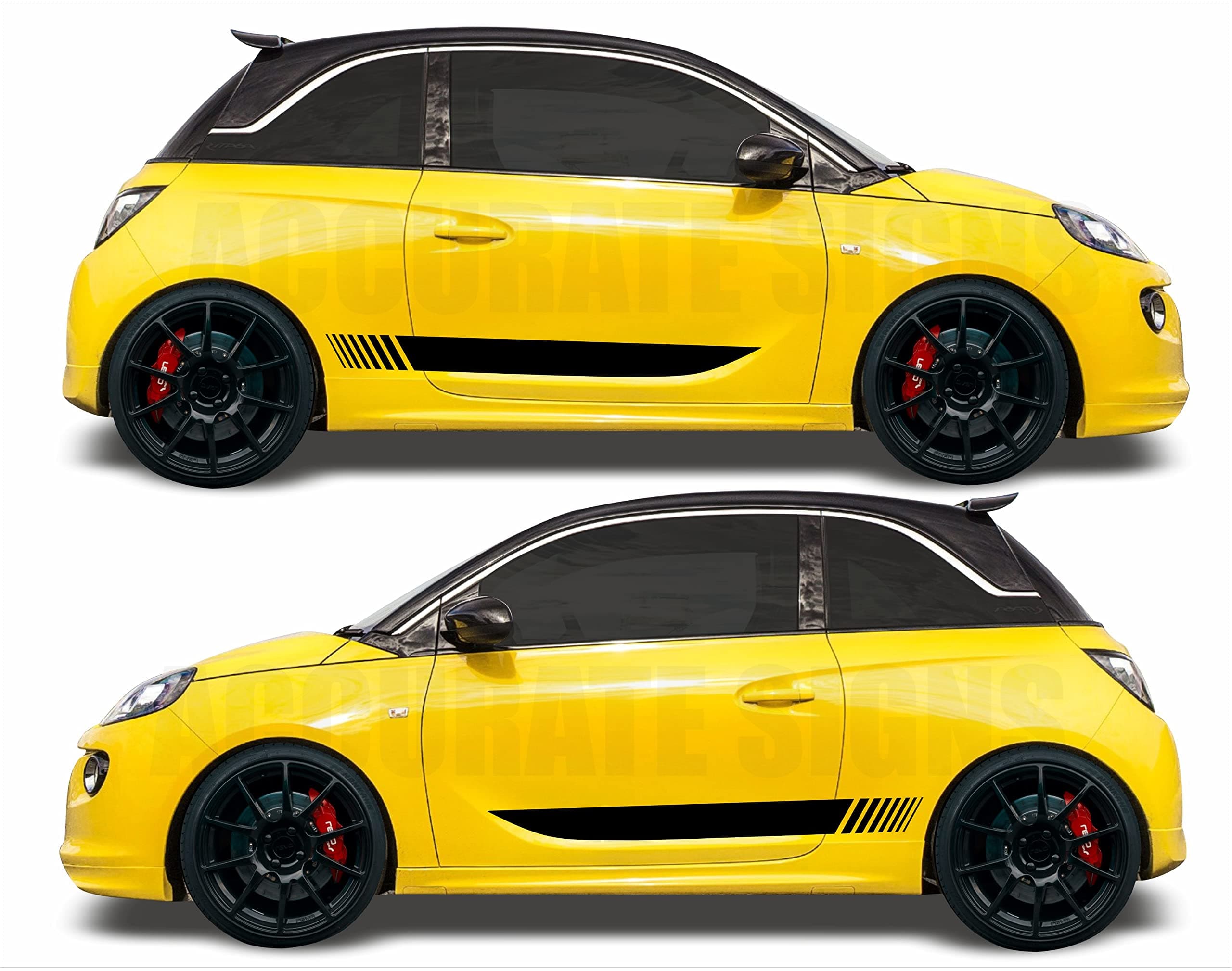 Stickers for Adam side stripes Graphics Vinyl decals