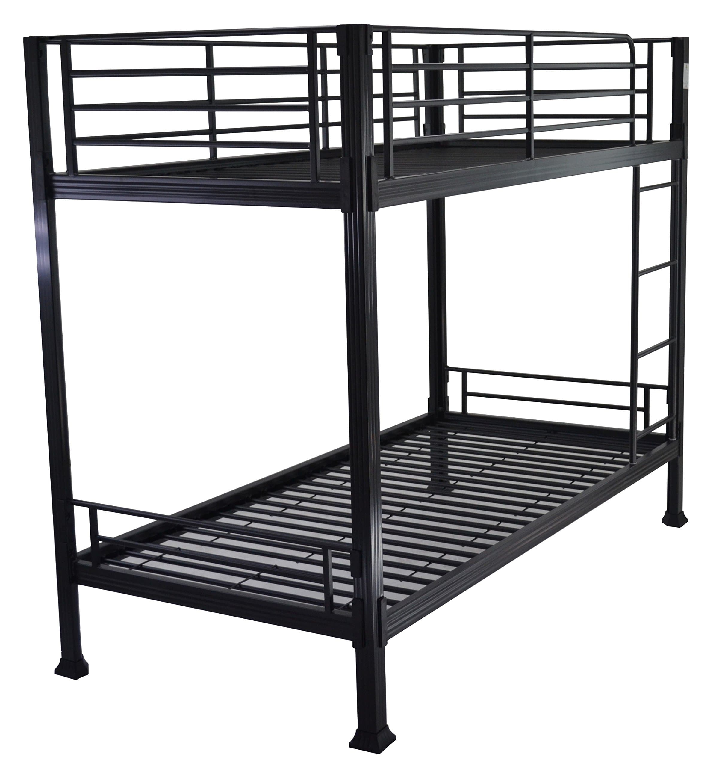 Strictly Beds Black Bunk Bed - 3ft single metal bunkbed - Can be used by adults - VERY STRONG