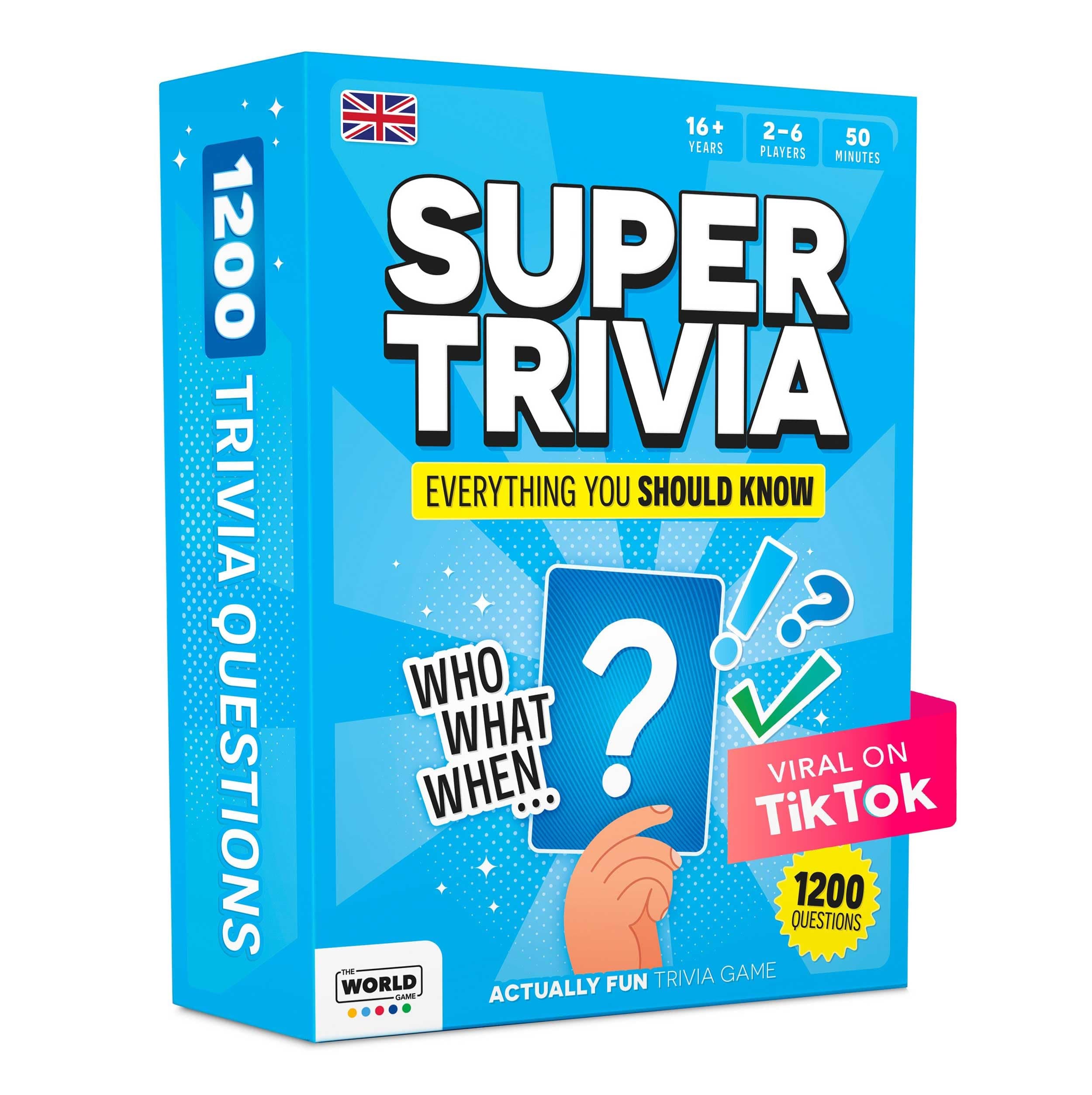Super Trivia Games for Adults with 1200 Questions - Fun Board Game with Trivia Cards - Easter Family Game for Teens and Adults - Fun Party Games for Teenage Boy Gifts