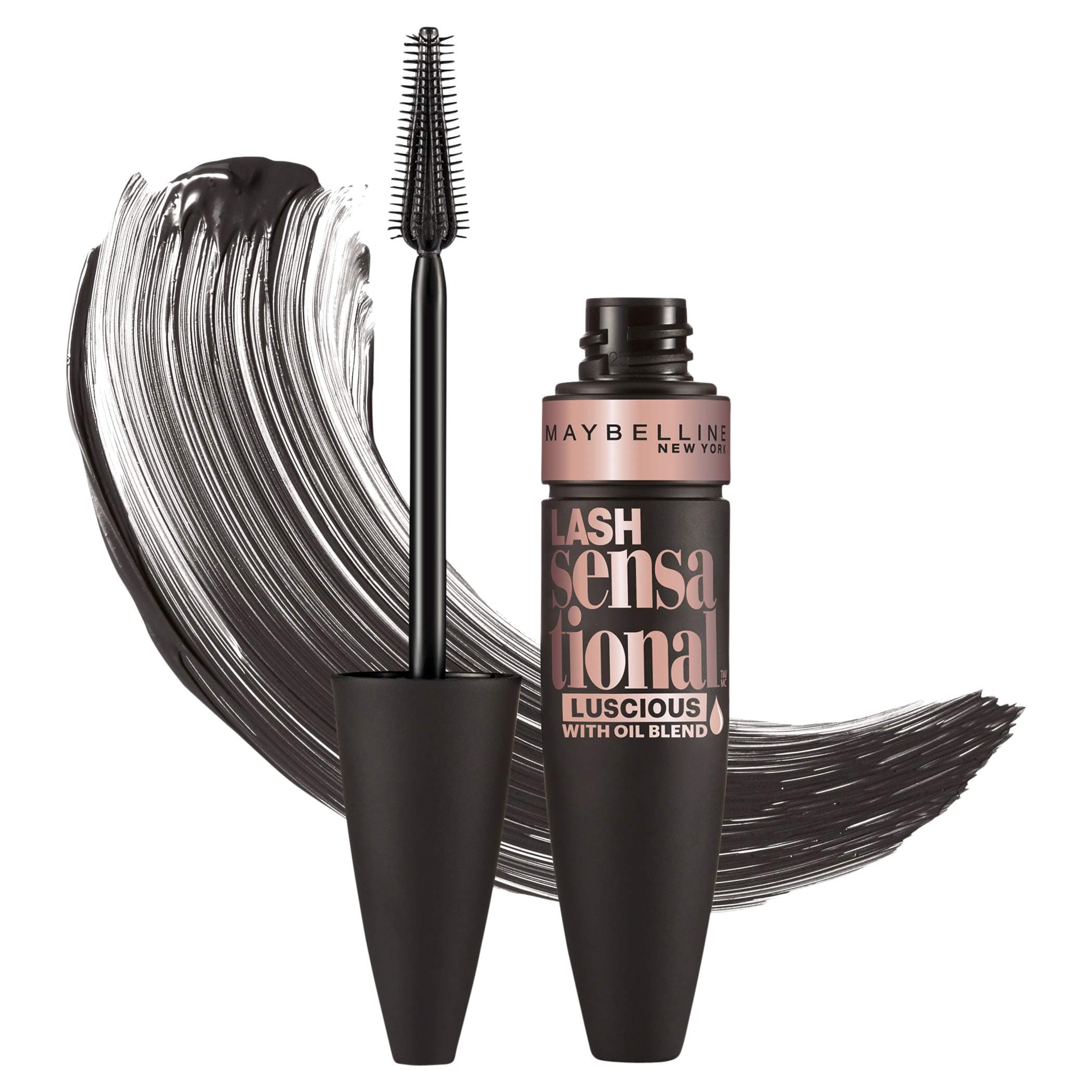 New York Lash Sensational Luscious Washable Mascara, Blackest Black, 0.32 fl. oz.