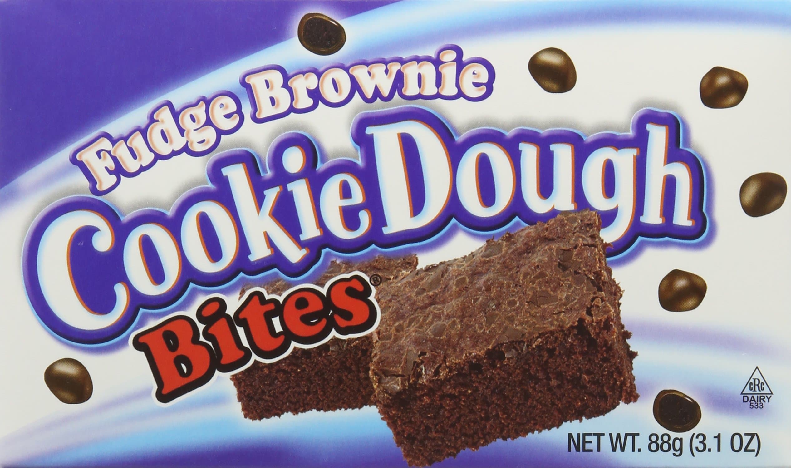 Cookie Dough Bites Fudge Brownie 88 g (Pack of 4)