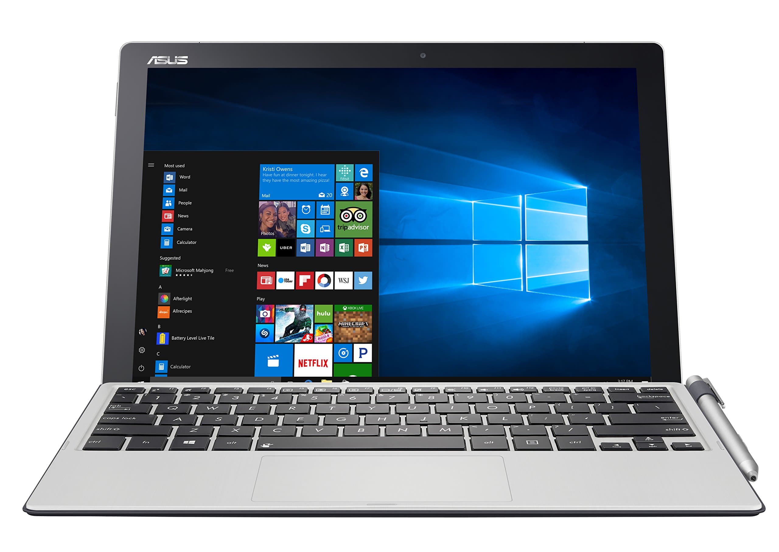 ASUS Transformer Pro T304UA-XS74T, 2-in-1 Touchscreen 12.6” Laptop, Intel Core i7 2.7GHz (up to 3.5GHz), 512GB SSD, 16GB RAM, USB Type-C, pen and illuminated keyboard included
