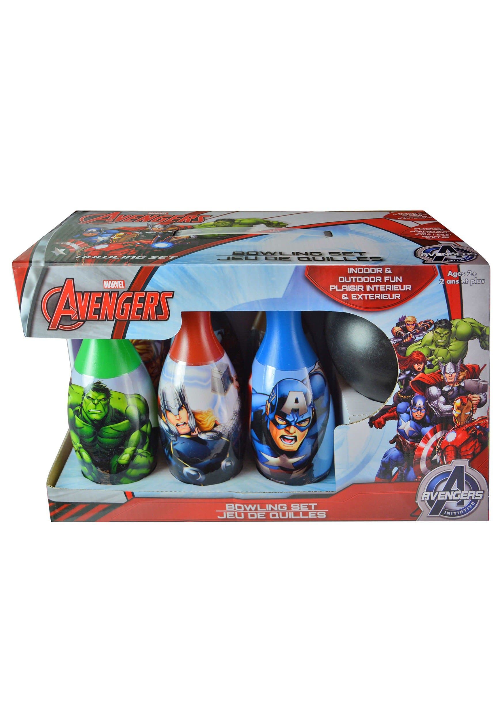 Avengers Bowling Set - Includes 6 Pins and Bowling Ball - Styles May Vary