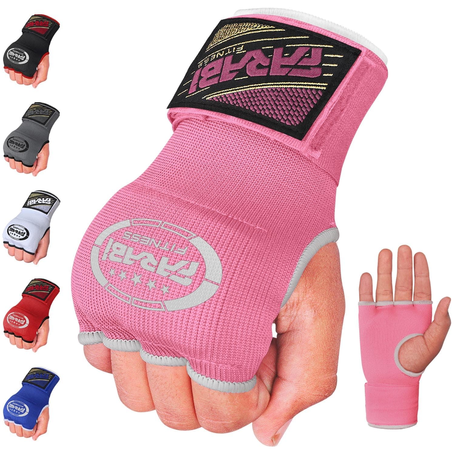 Farabi Sports (Pink) - Kids Hybrid Boxing Inner Gloves Punching Boxing Gloves