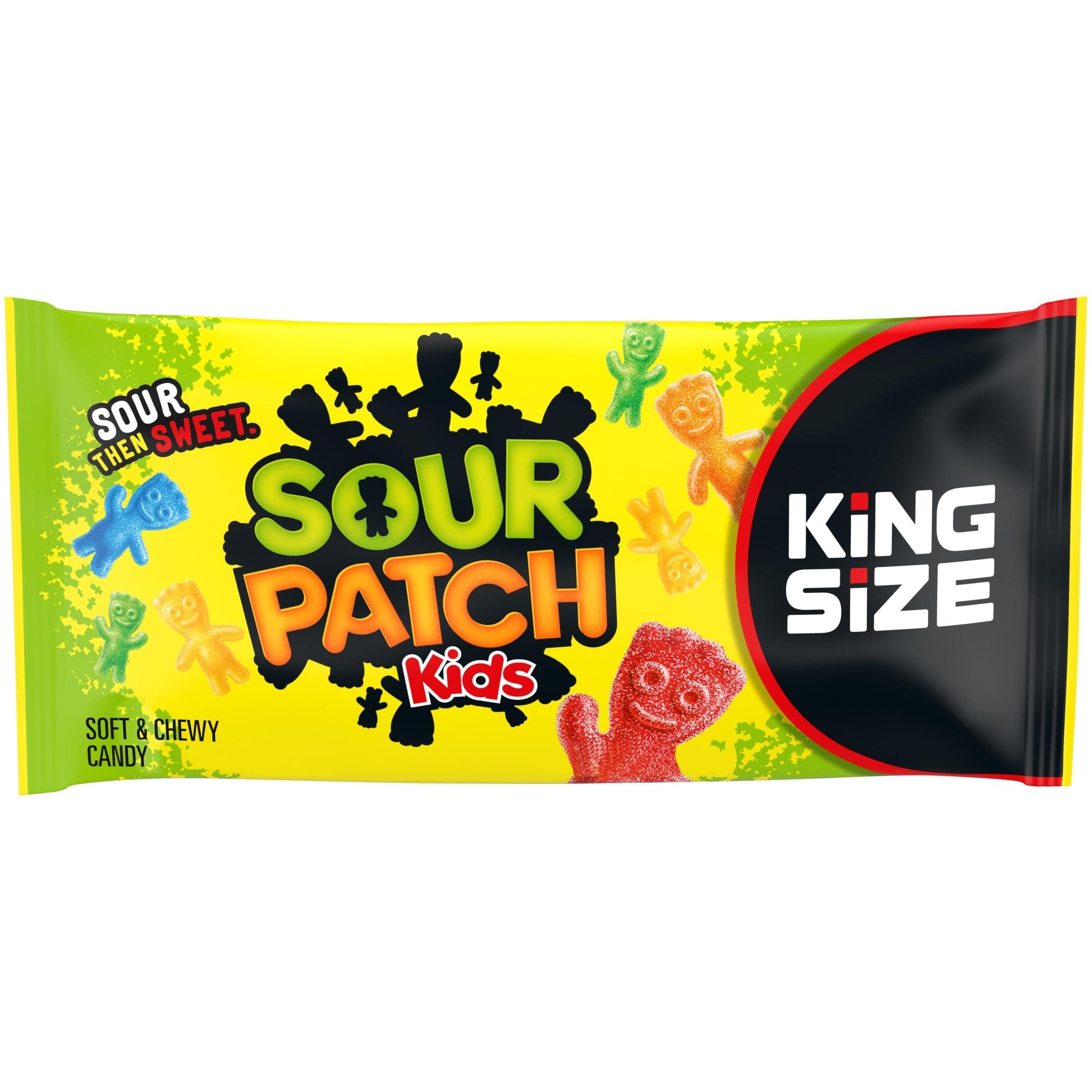 SOUR PATCH KIDS Soft & Chewy Candy, King Size, 3.4 oz