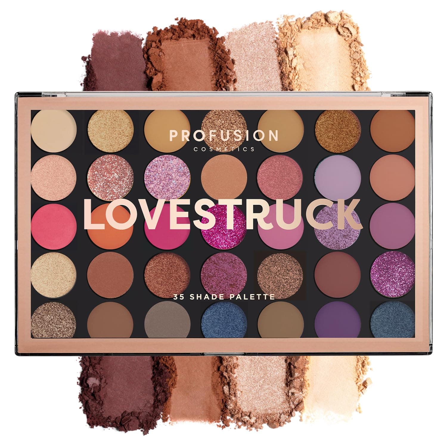 Lovestruck 35 Shade Master Eyeshadow Palette (roses are red, violets are blue, this Lovestruck palette will make you swoon)