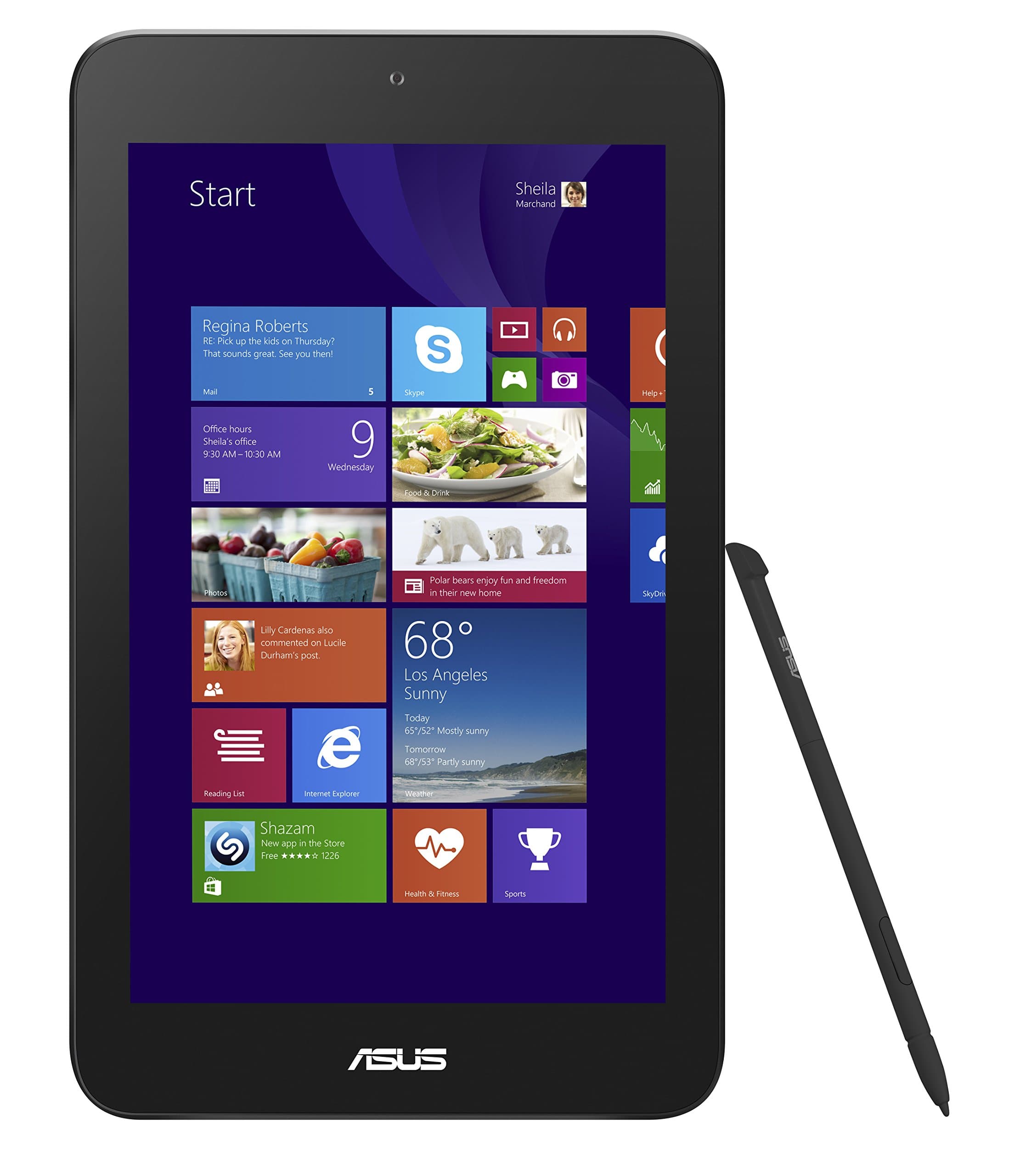 ASUST Asus VivoTab Note 8.8-Inch Tablet, 1.86 GHz Intel Atom Quad Core Processor, Black