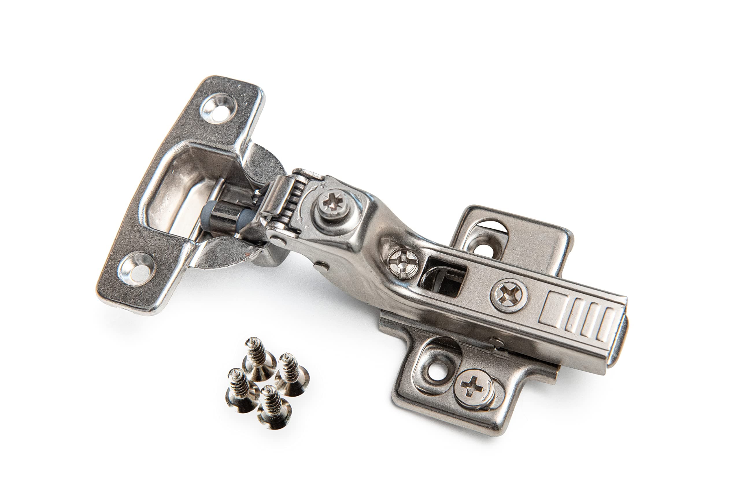 Soft Close Cabinet Hinge Set. 10 Inset Soft Close Hinges for Kitchen Cabinets with Adjustable Close Speeds.