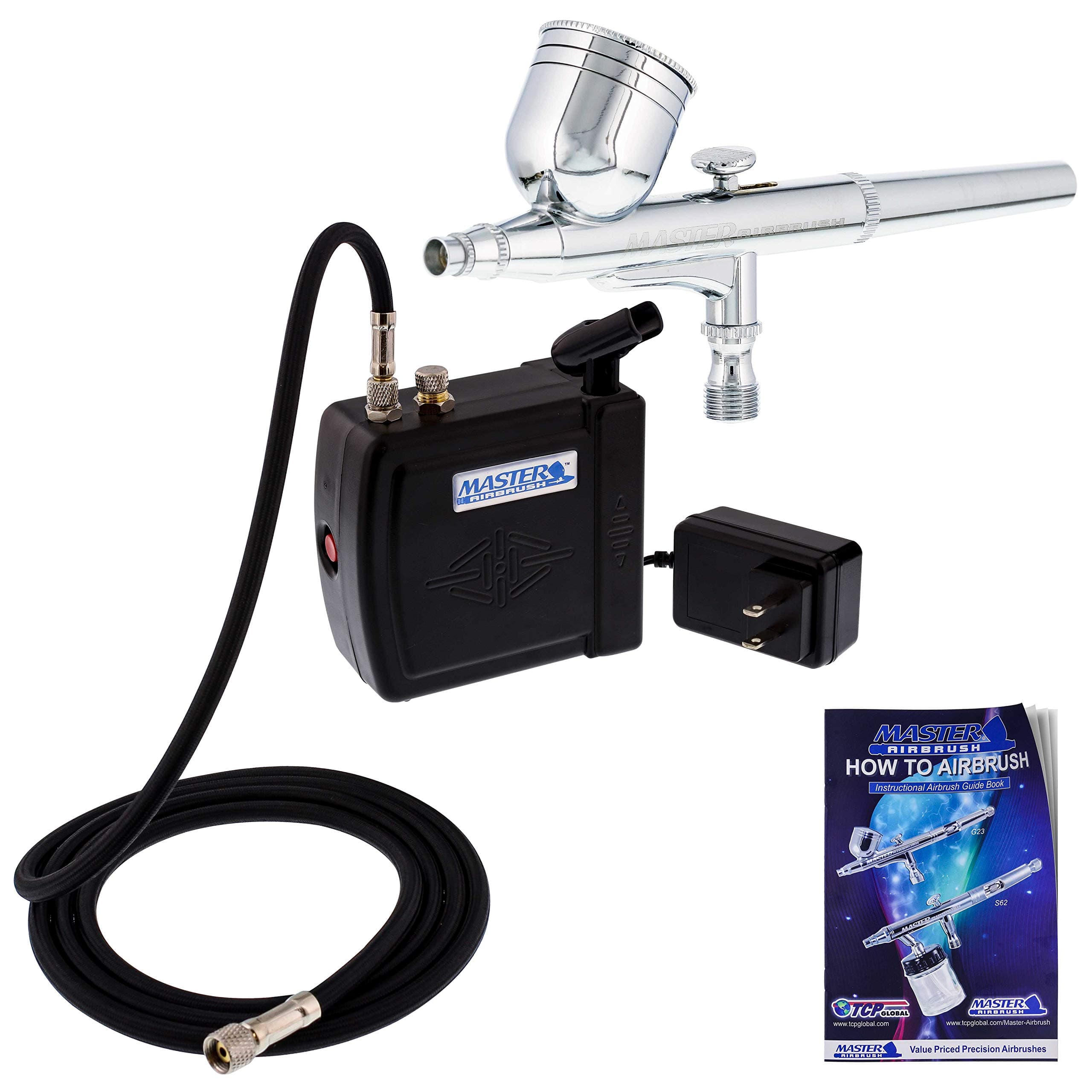 Master Airbrush Mas Kit-Vc16-B22 Portable Mini Air Compressor Kit