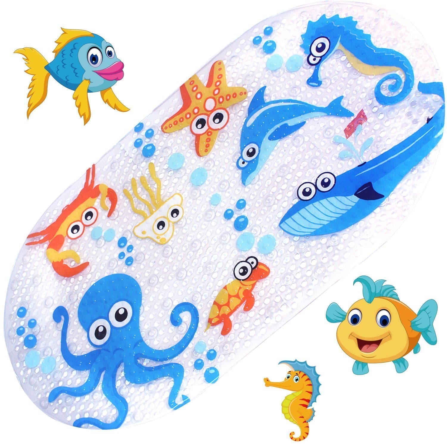 kids cartoon non-slip mats, mildew-resistant non-slip mats for children. Octopus