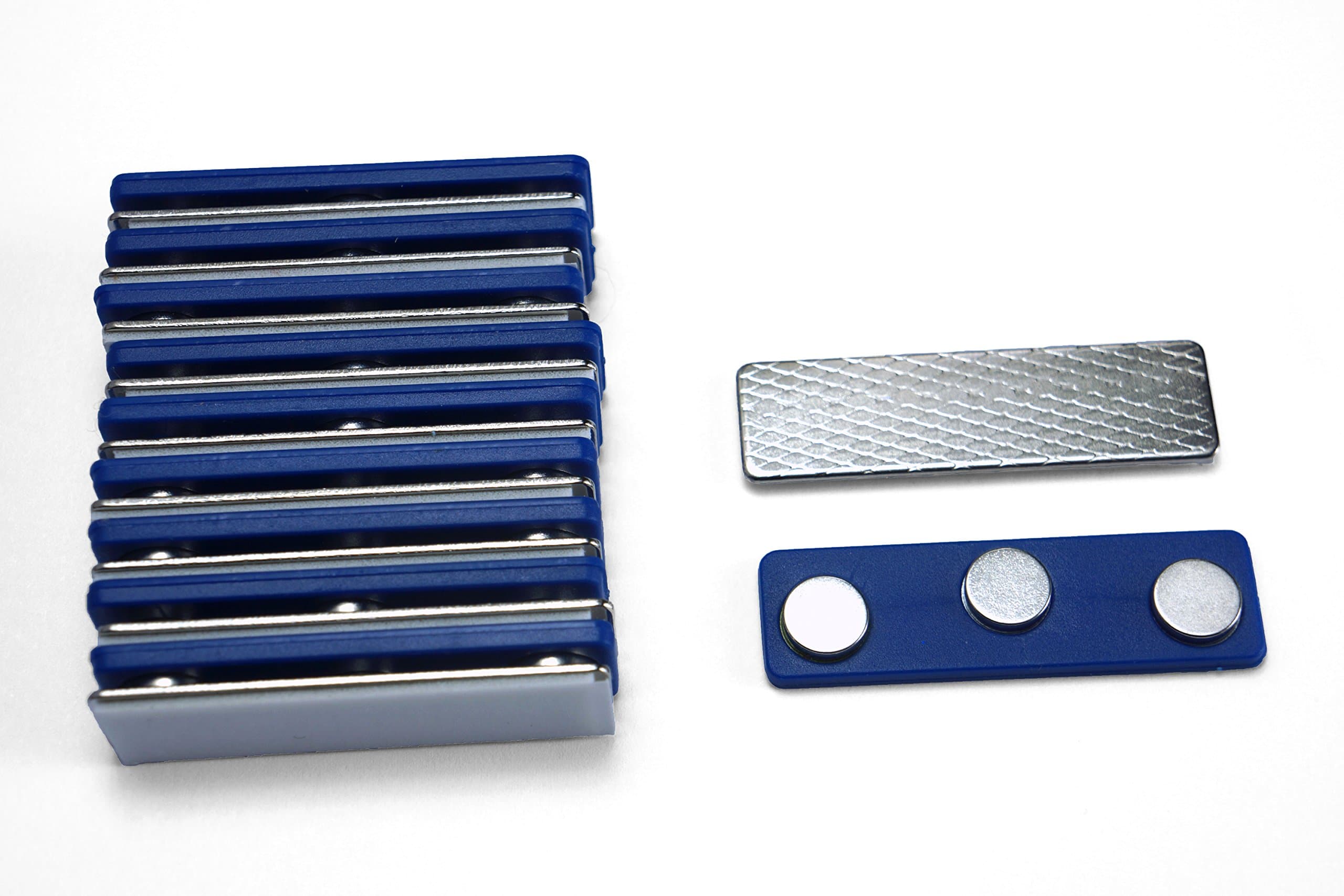 Applied Magnets ® 100 Name Badge Magnets - Magnetic Name Tag Holders with Three Neodymium Magnets